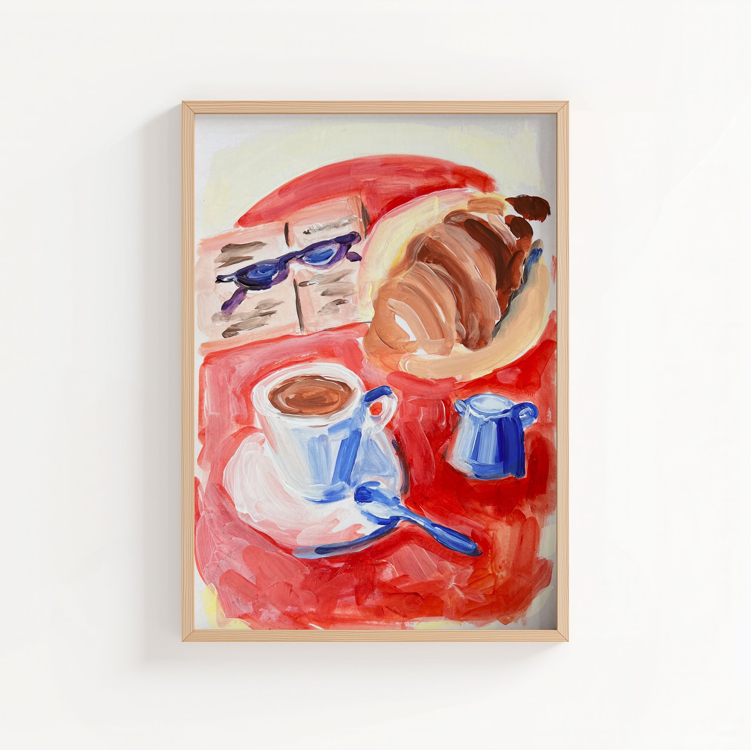«petit-déjeuner», originale Acryl-Studie