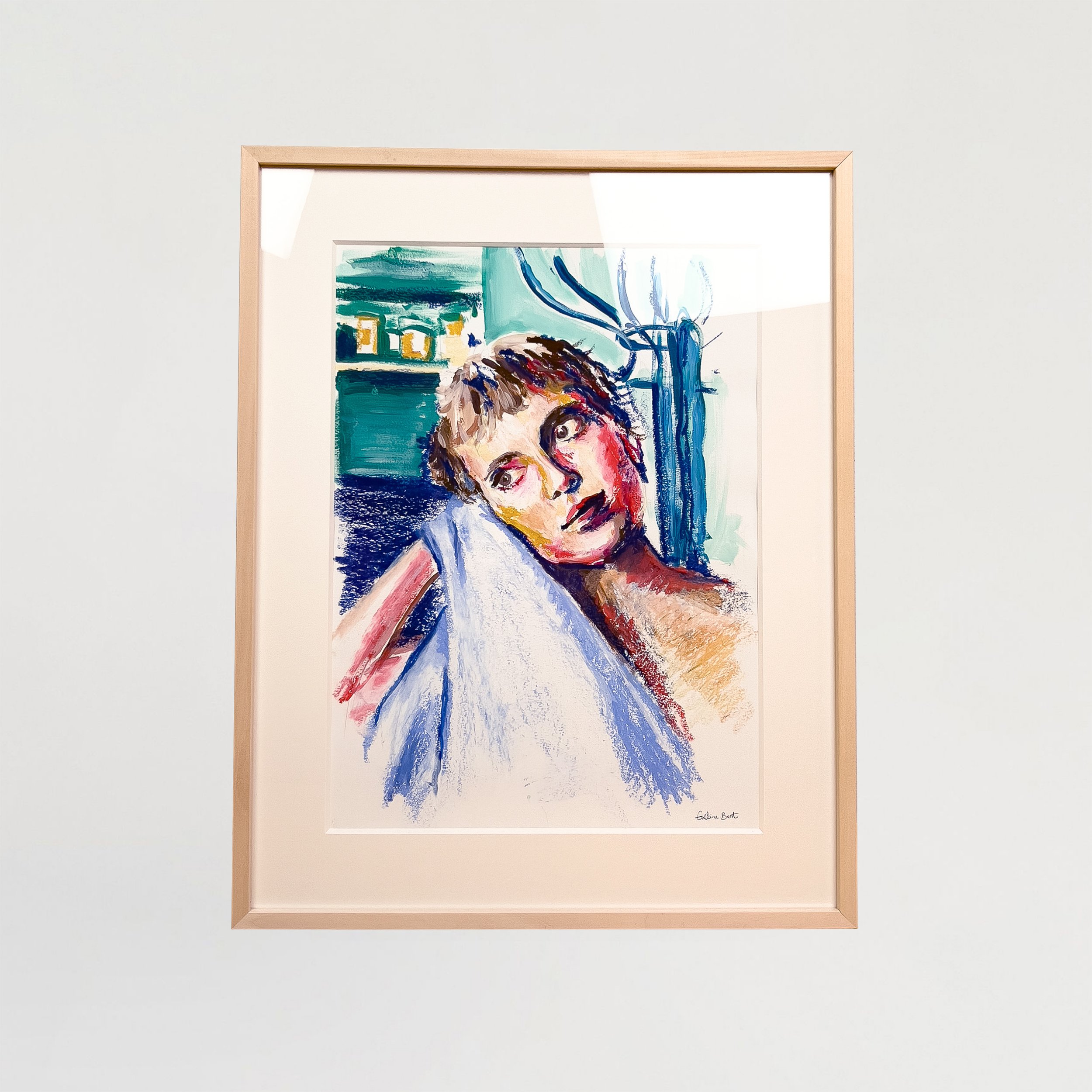 »Mia«, oilpastel / gouache painting, original