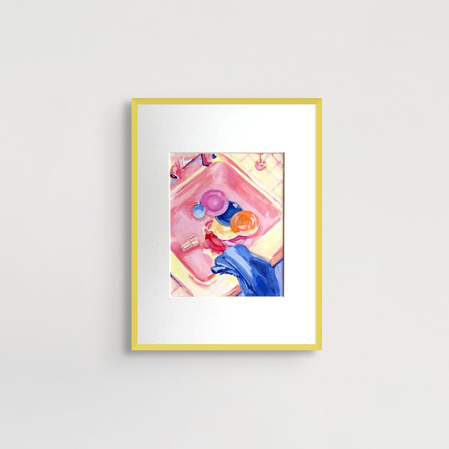 »siesta«, original acrylic painting on cardboard