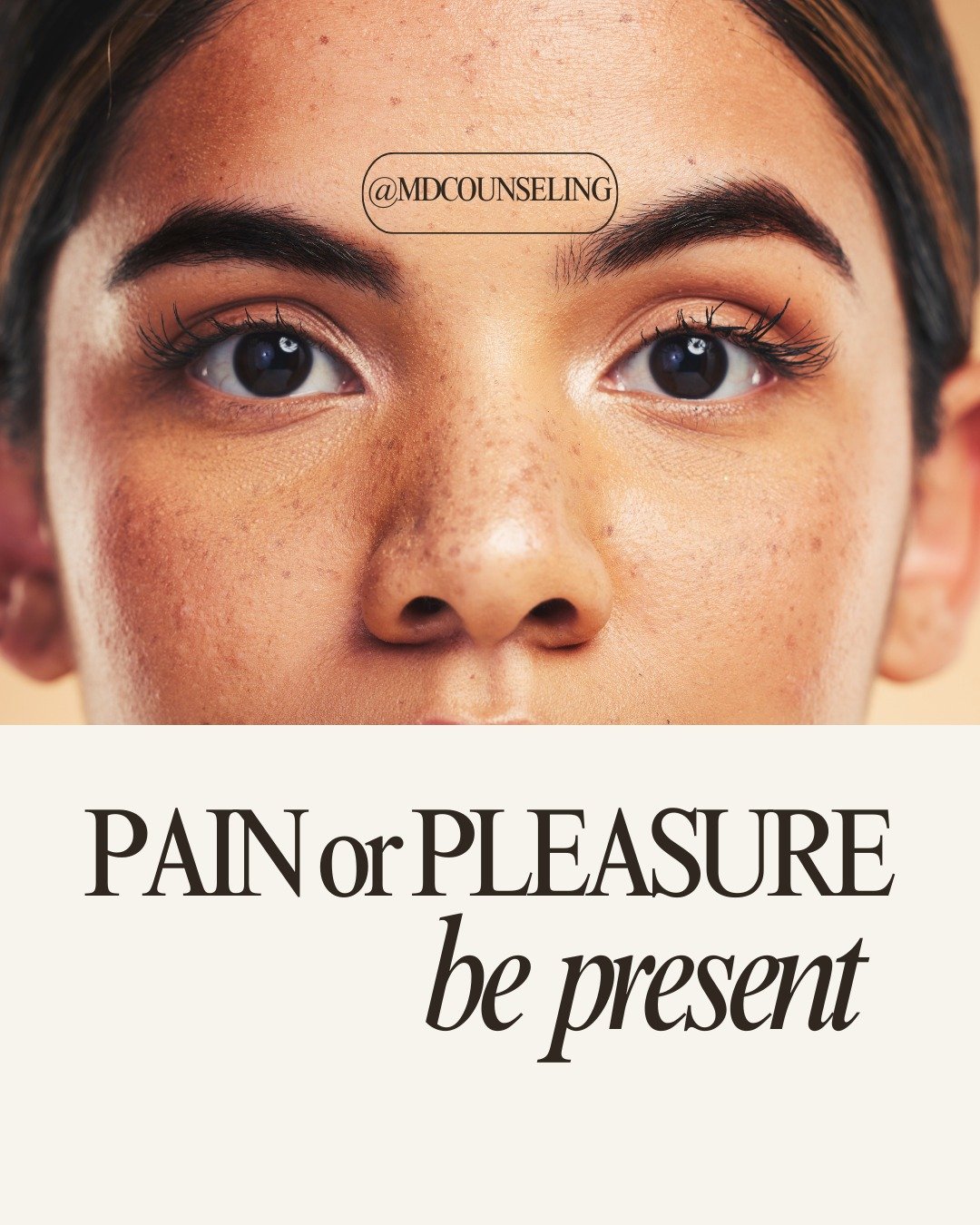 Always be present.

The goal in pleasure or pain is to feel it. Why? Because that means you are in your body and not disassociating. I would rather hear that the experience was awful than have there be a shrug of the shoulders. Be present and lean in