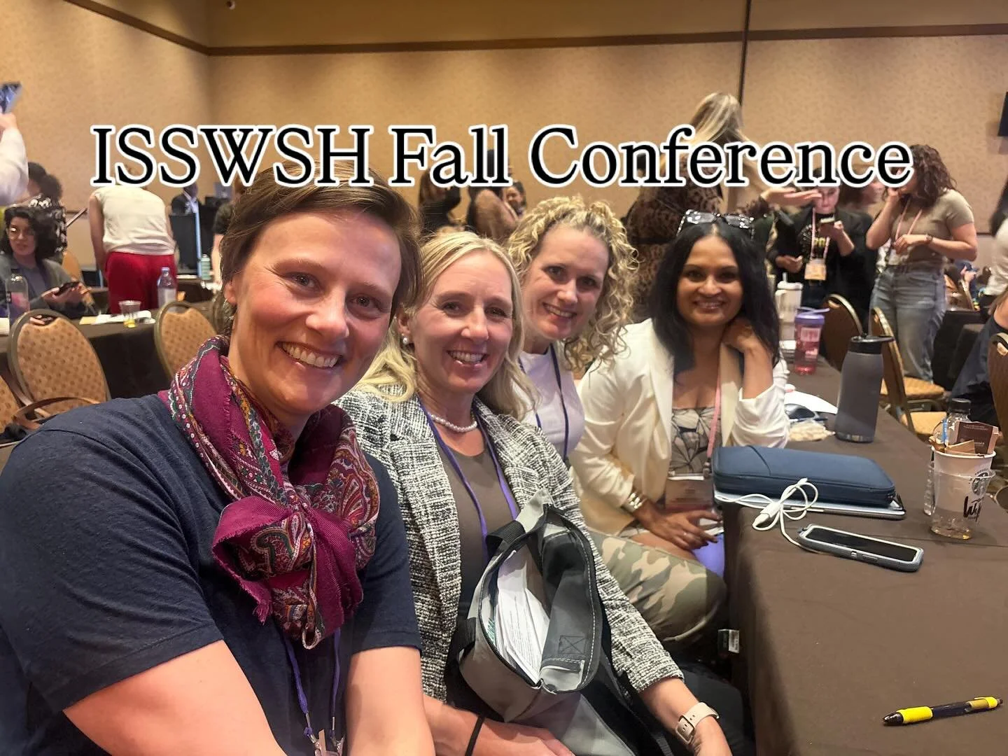 It started with a round table outside after a day at the conference. We had so many laughs, we were the last group outside. We are all going to better providers Monday! #isswsh