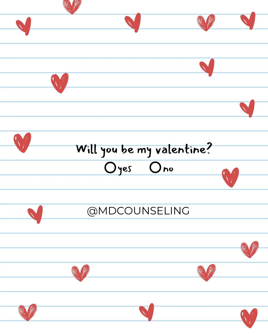 When you ask someone to be your valentine, you are asking will you
*Love me?
*Choose me?
* Be with me?

But not just for one day, going forward every day
.
.
.
 #ValentinesDay #LoveQuotes #BeMyValentine #Romantic #LoveMessage #Heartfelt #MDCounseling