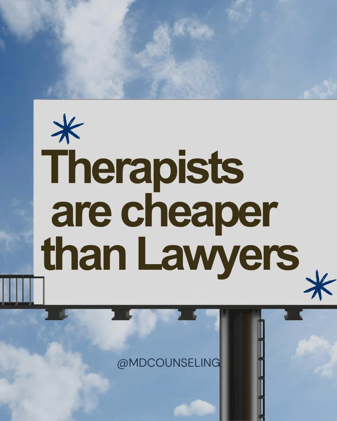 I'm just saying...

I have a ton of respect for lawyers, but many relationship problems can be resolved long before you need to involve one. Consider who you plan to call first. 
.
.
.
 #RelationshipAdvice #ConflictResolution #TherapyWorks #MentalHea