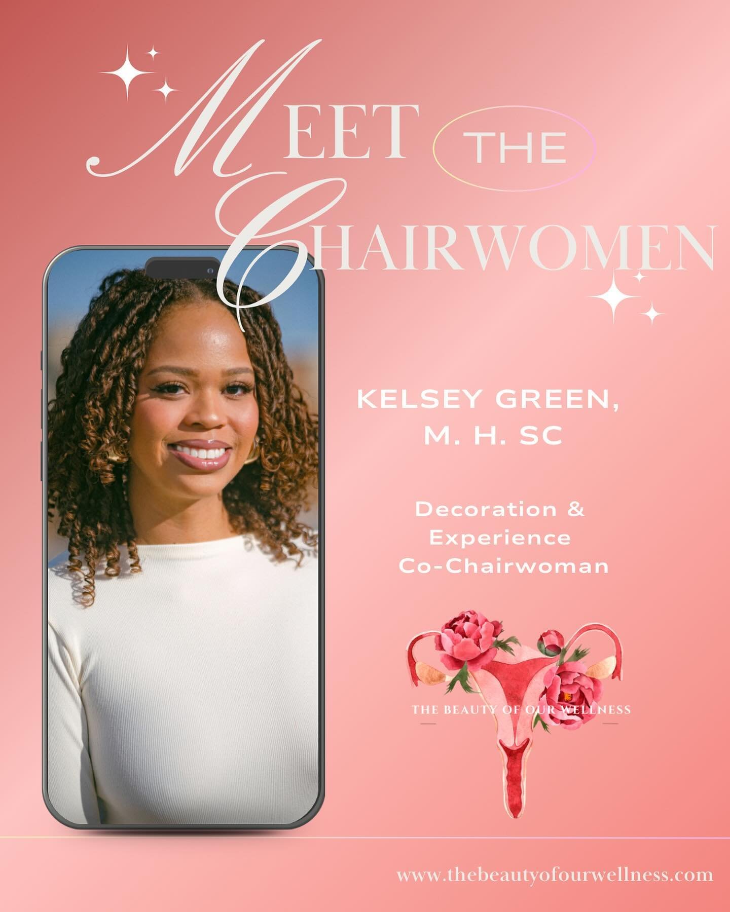 Meet our Event Decoration and Experience Co-Chairwoman Kelsey Green ✨ 

As a third year medical student at Howard University and MHSc graduate of Meharry Medical College, Green&rsquo;s passion for Women&rsquo;s health &amp; wellness is evident in her