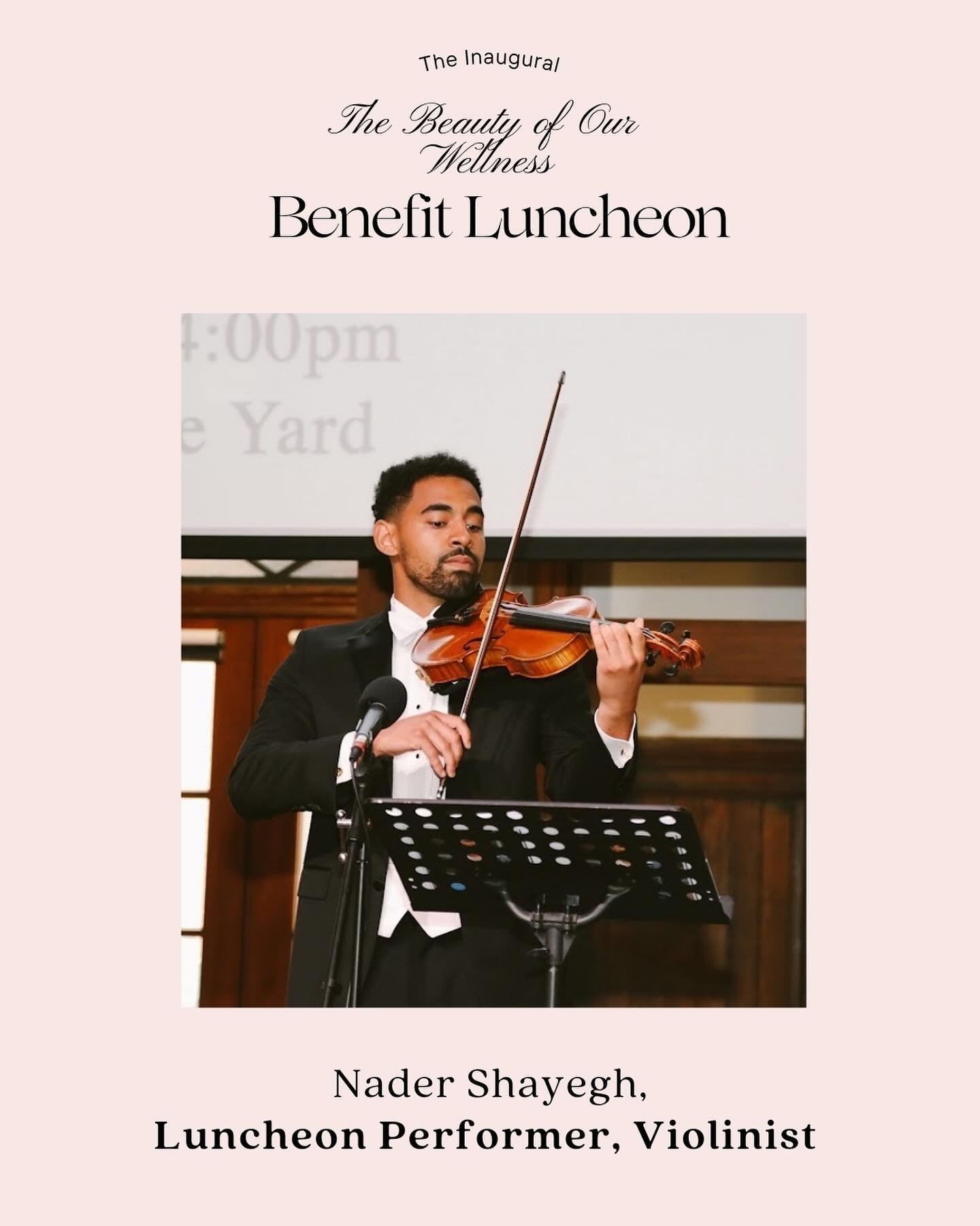 🌸 We&rsquo;re excited to introduce our wonderfully talented event musician, Nader Shayegh. A third-year Medical Student at Howard University College of Medicine from California, Shayegh is passionate about enhancing healthcare accessibility and equi