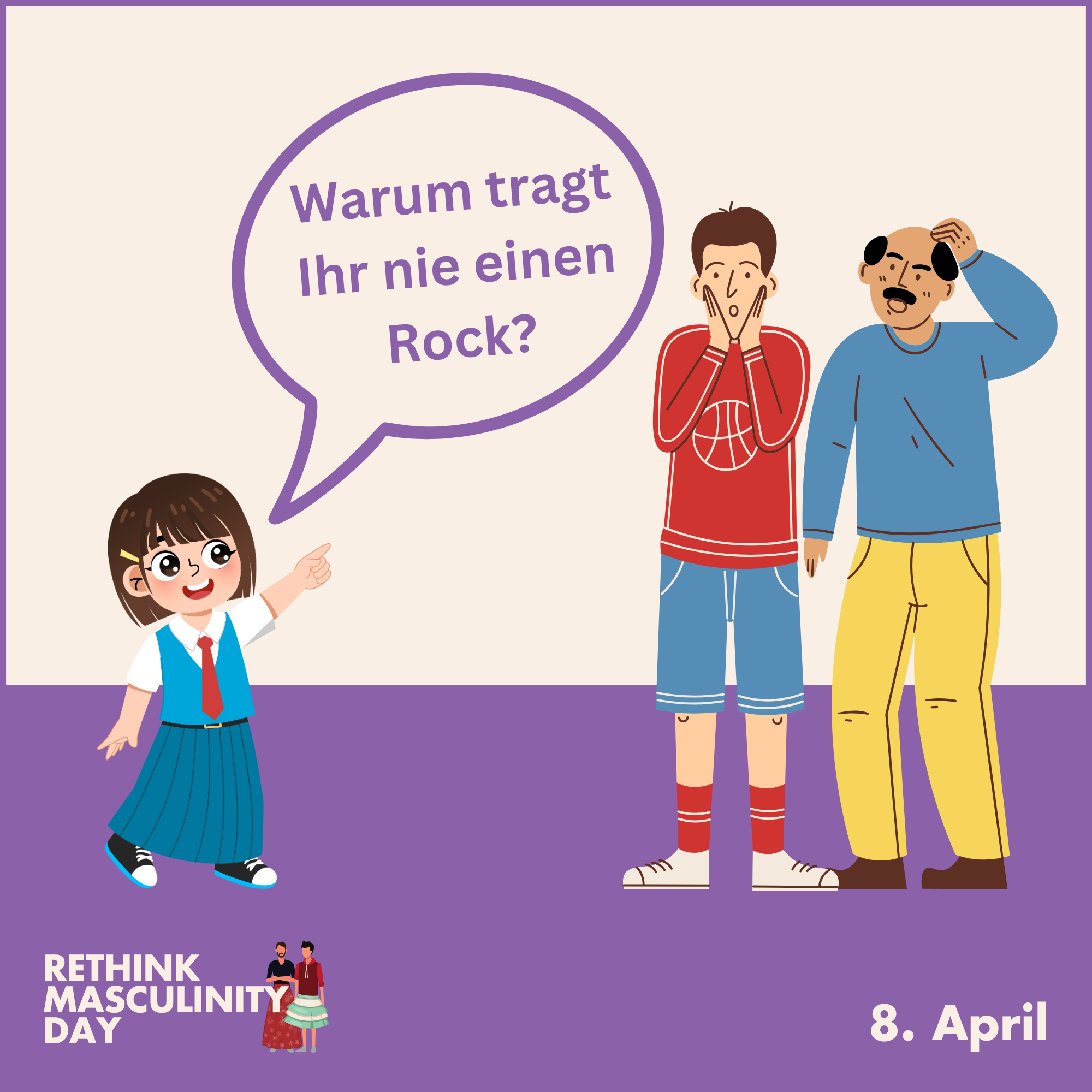 Warum tragt Ihr nie einen Rock?