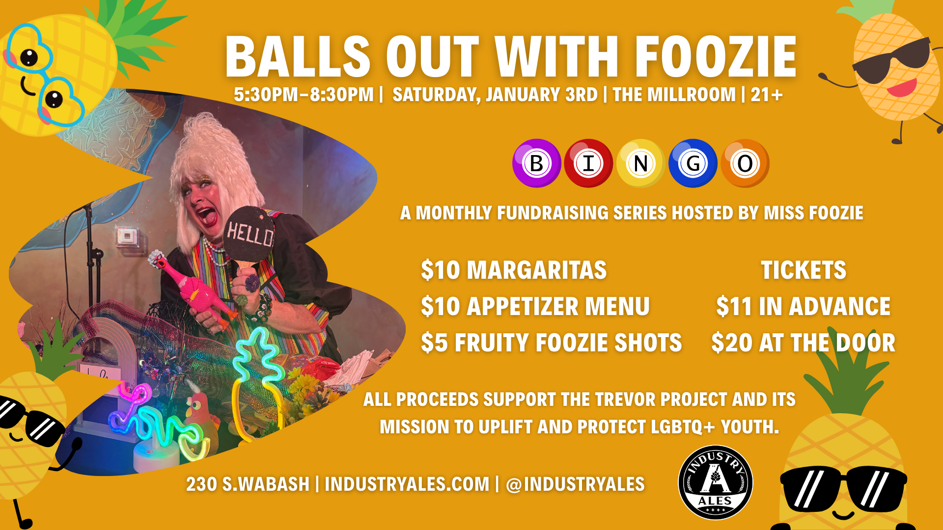 Balls Out with Foozie: Bingo for a Cause