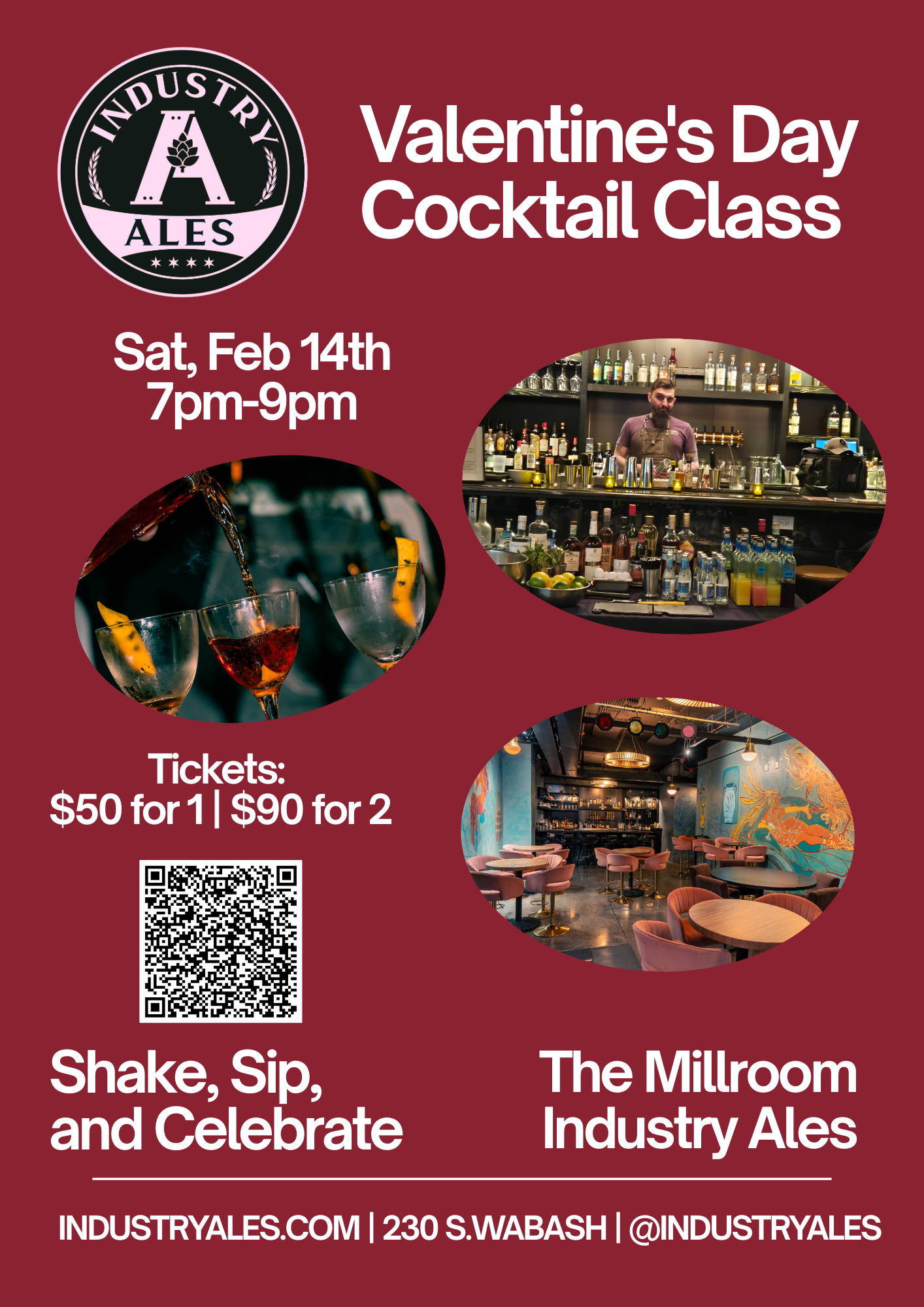 Valentines Day Cocktail Class