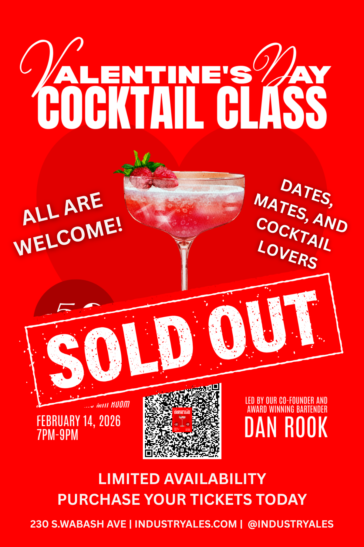 Valentines Day Cocktail Class