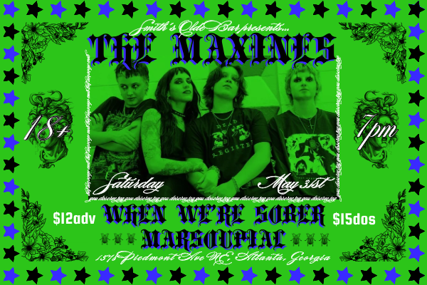 W/ WHEN WE’RE SOBER, MARSOUPIAL