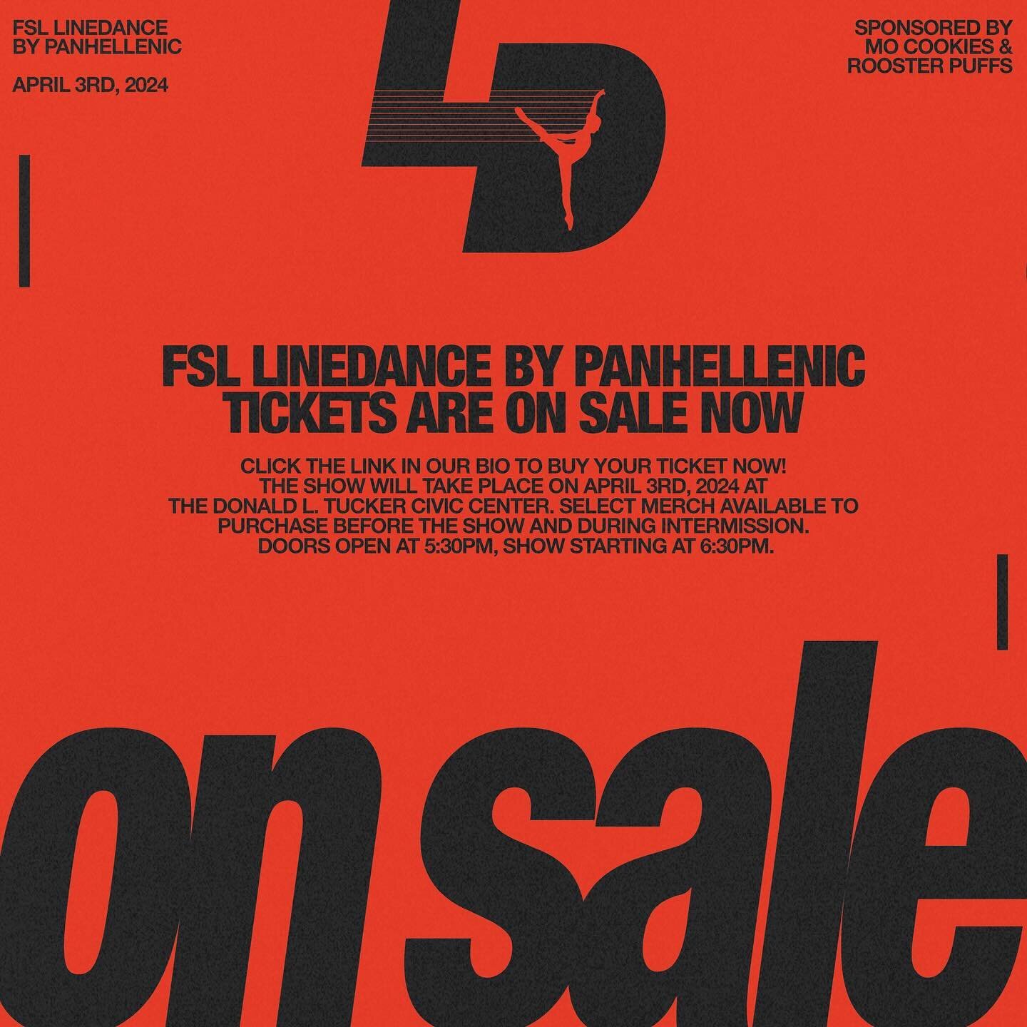 ‼️FSL LINEDANCE TICKET SALES ARE LIVE‼️Click the link in our bio to purchase your ticket now! Make sure to use the ticket code for your chapter when you purchase your ticket! If you buy in person at the box office the ticket will be with reduced fees