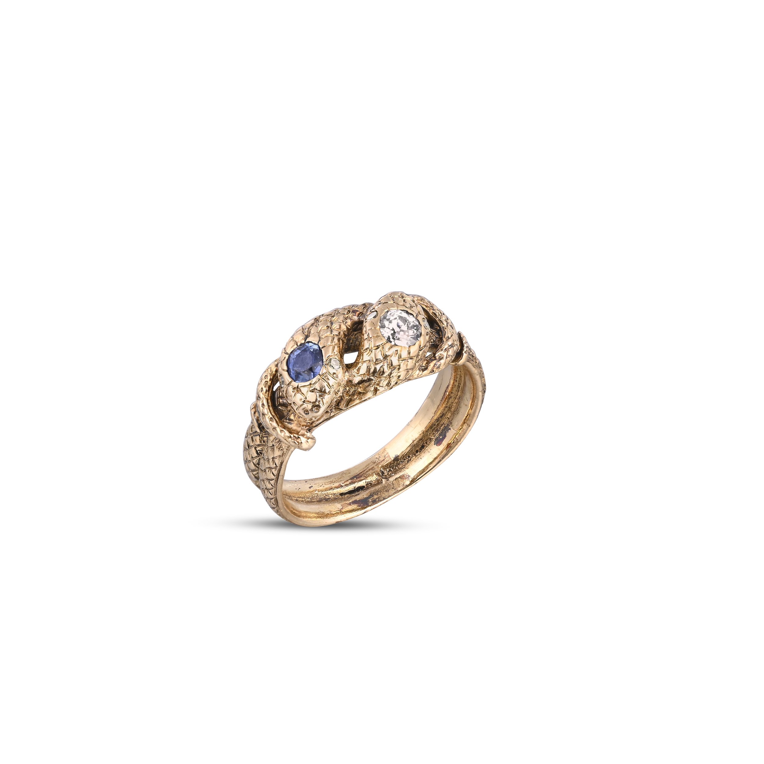 A9341B SAPPHIRE AND DIAMOND DOUBLE SNAKE RING.jpg