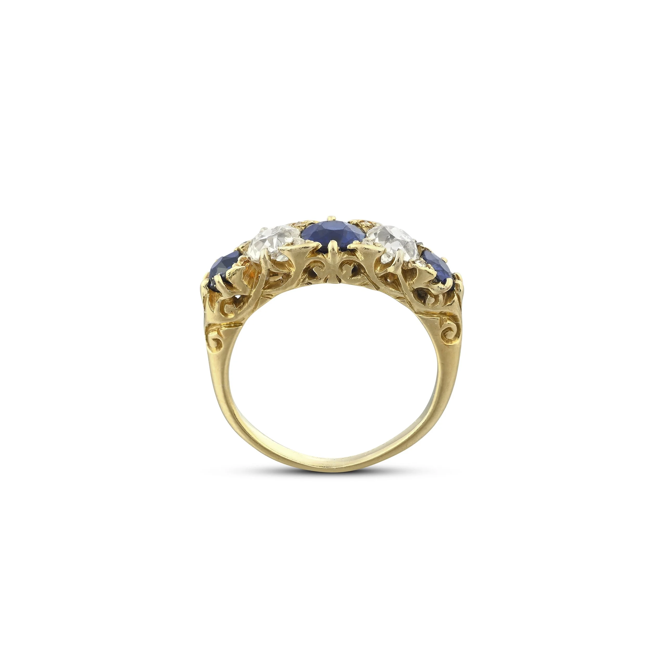 A9435B A VICTORIAN SAPPHIRE AND DIAMOND RING.jpg