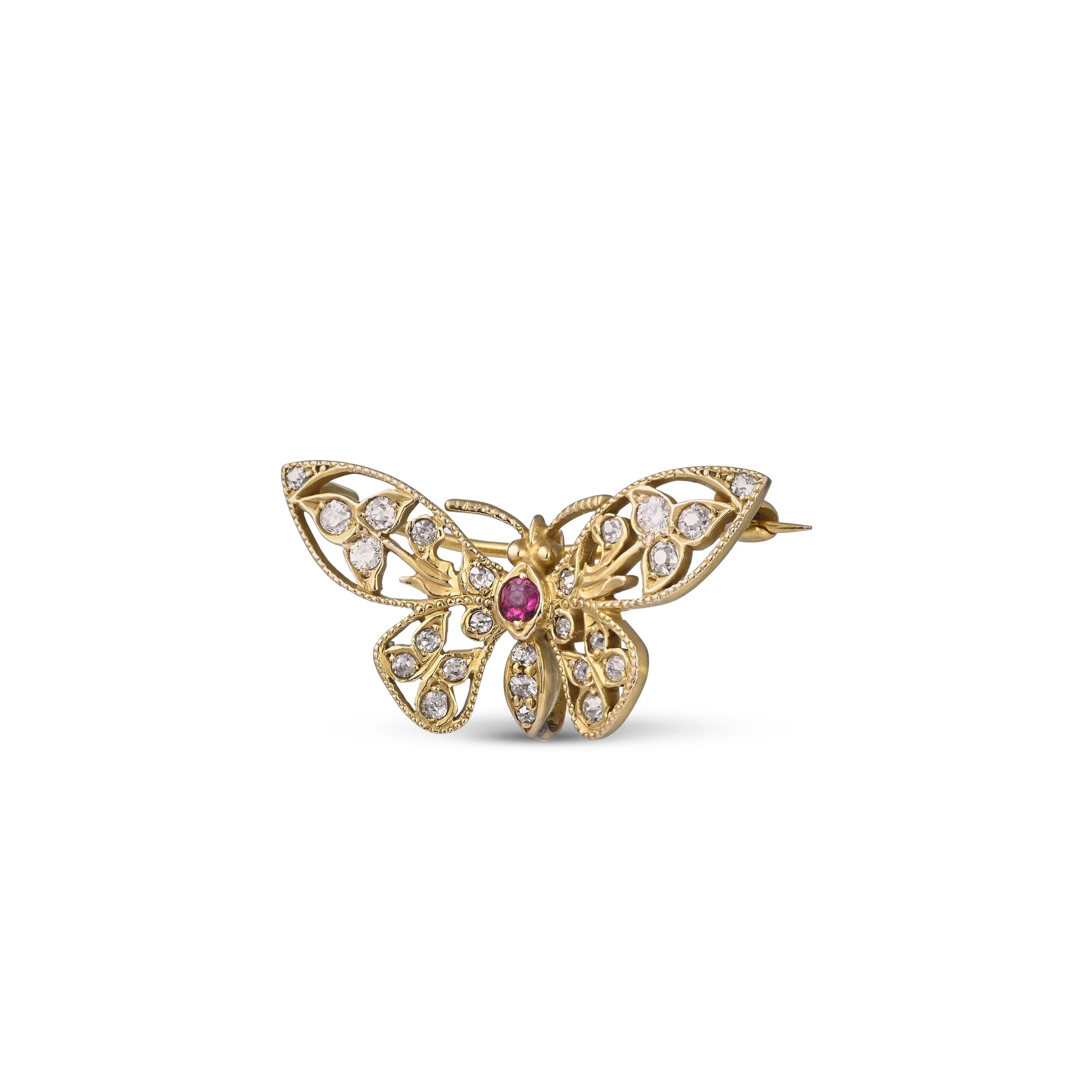 A9335B DIAMOND AND RUBY BUTTERFLY BROOCH.jpg