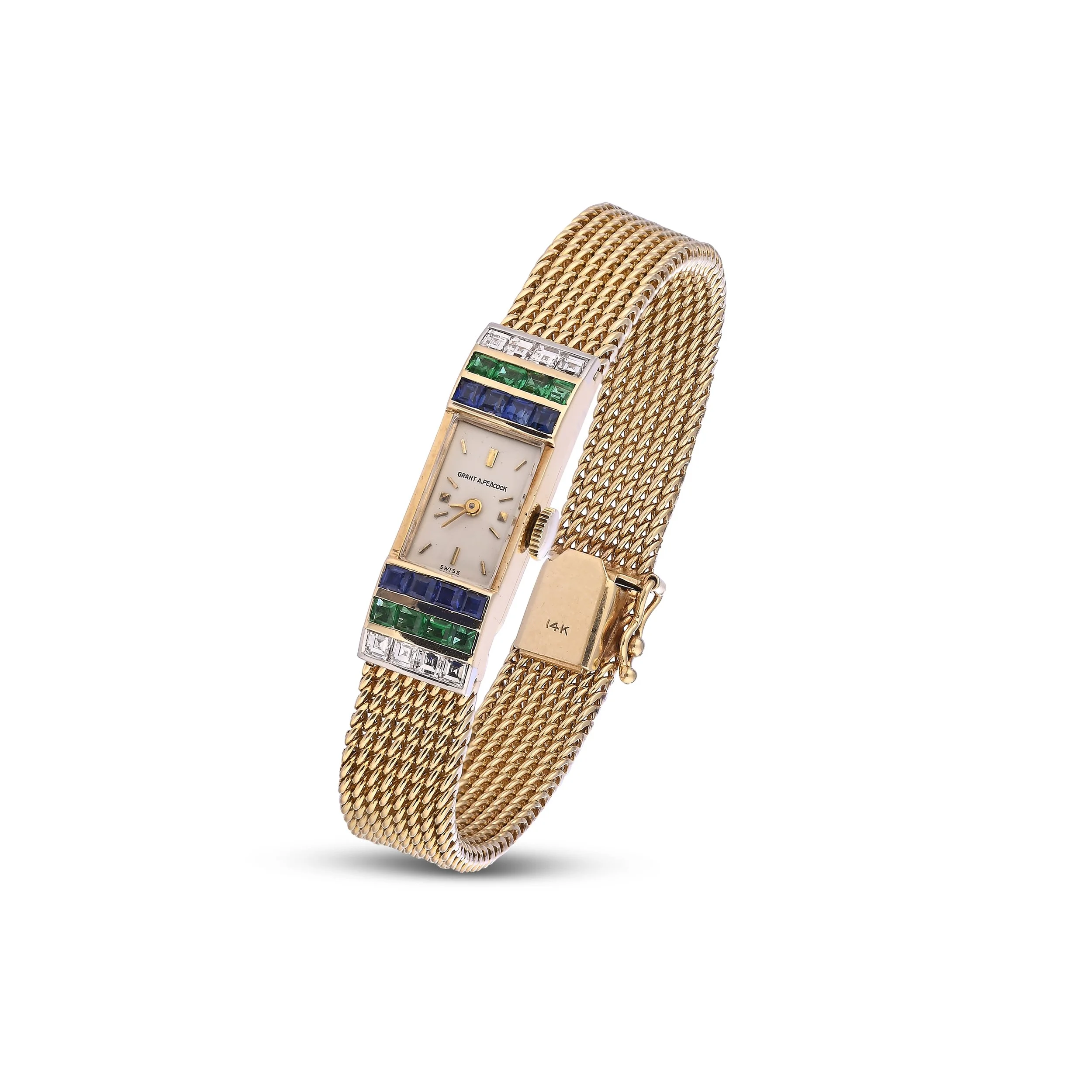 A9467A A GOLD COCKTAIL WATCH BY GRANT A.PEACOCK.jpg