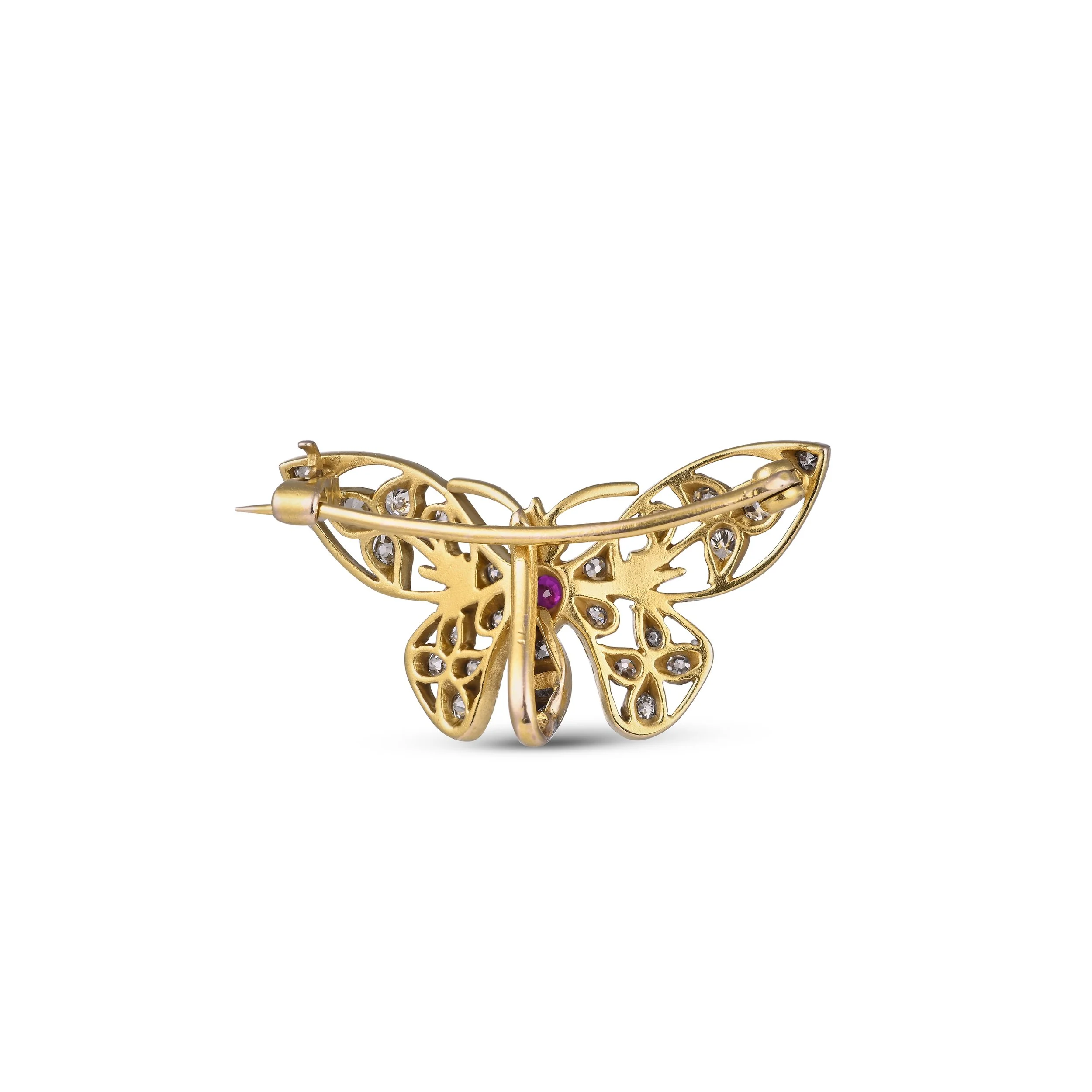 A9335C DIAMOND AND RUBY BUTTERFLY BROOCH.jpg