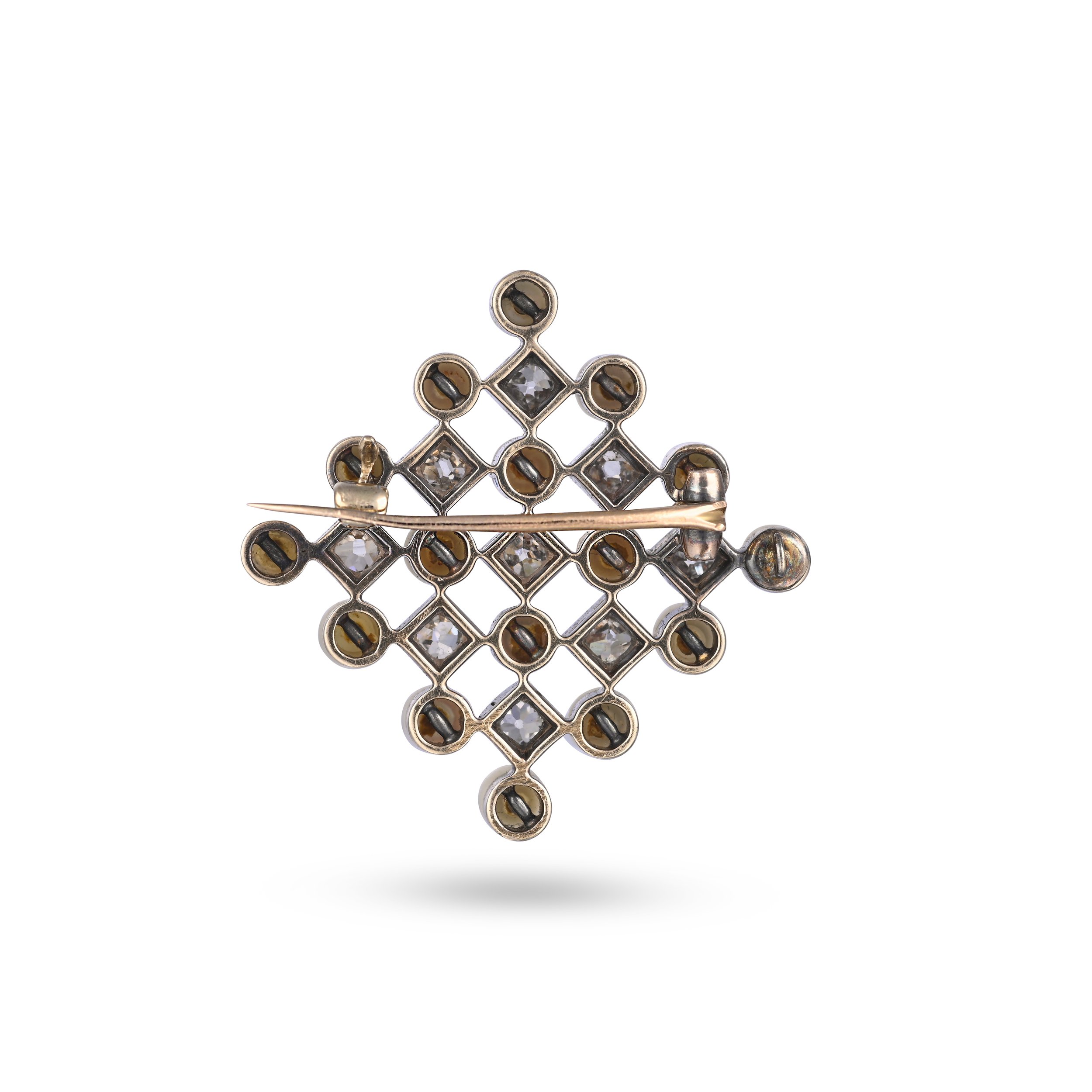 A9251 C A VICTORIAN PEARL AND DIAMOND BROOCH.jpg