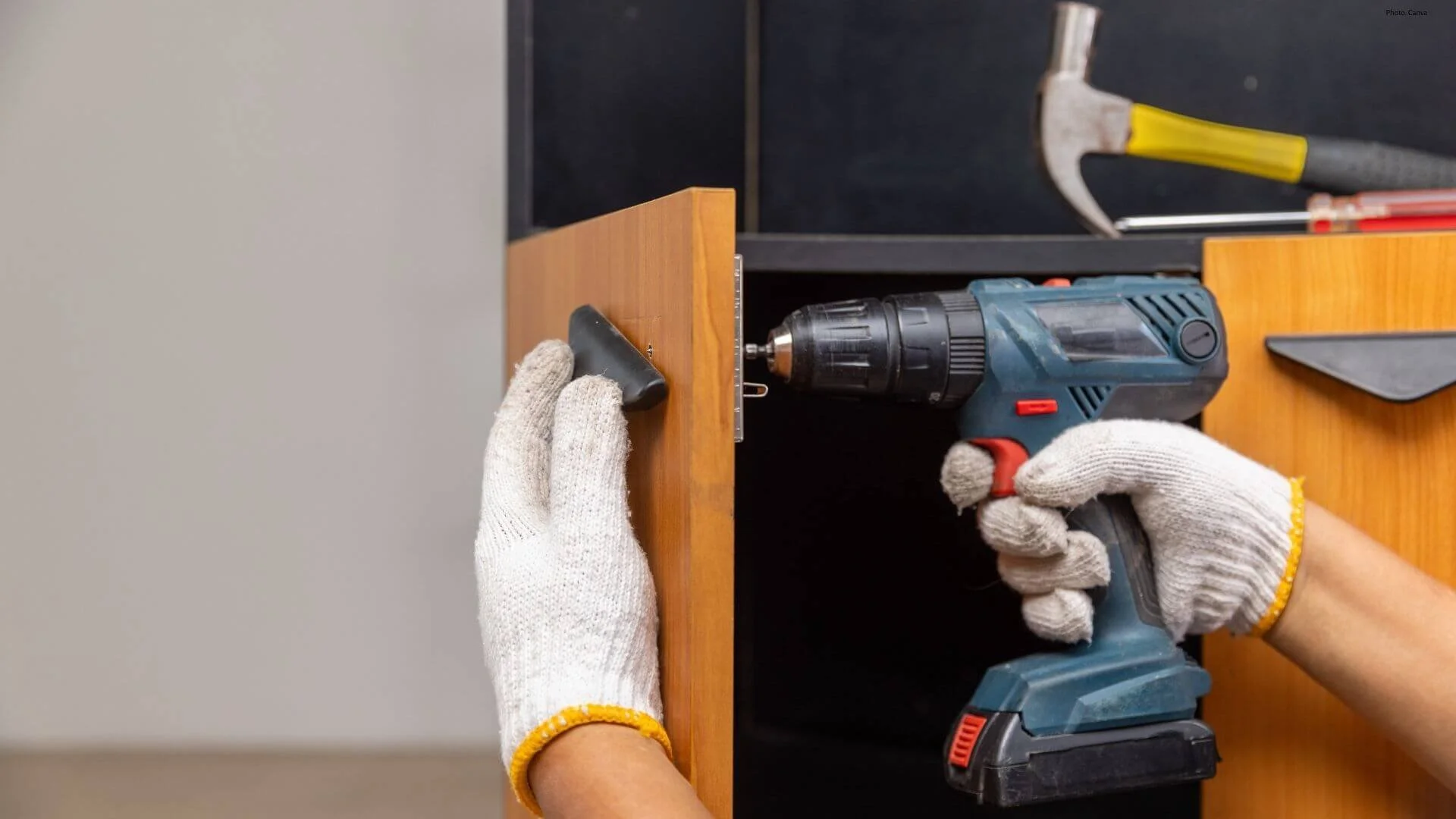 installing new cabinet hardware