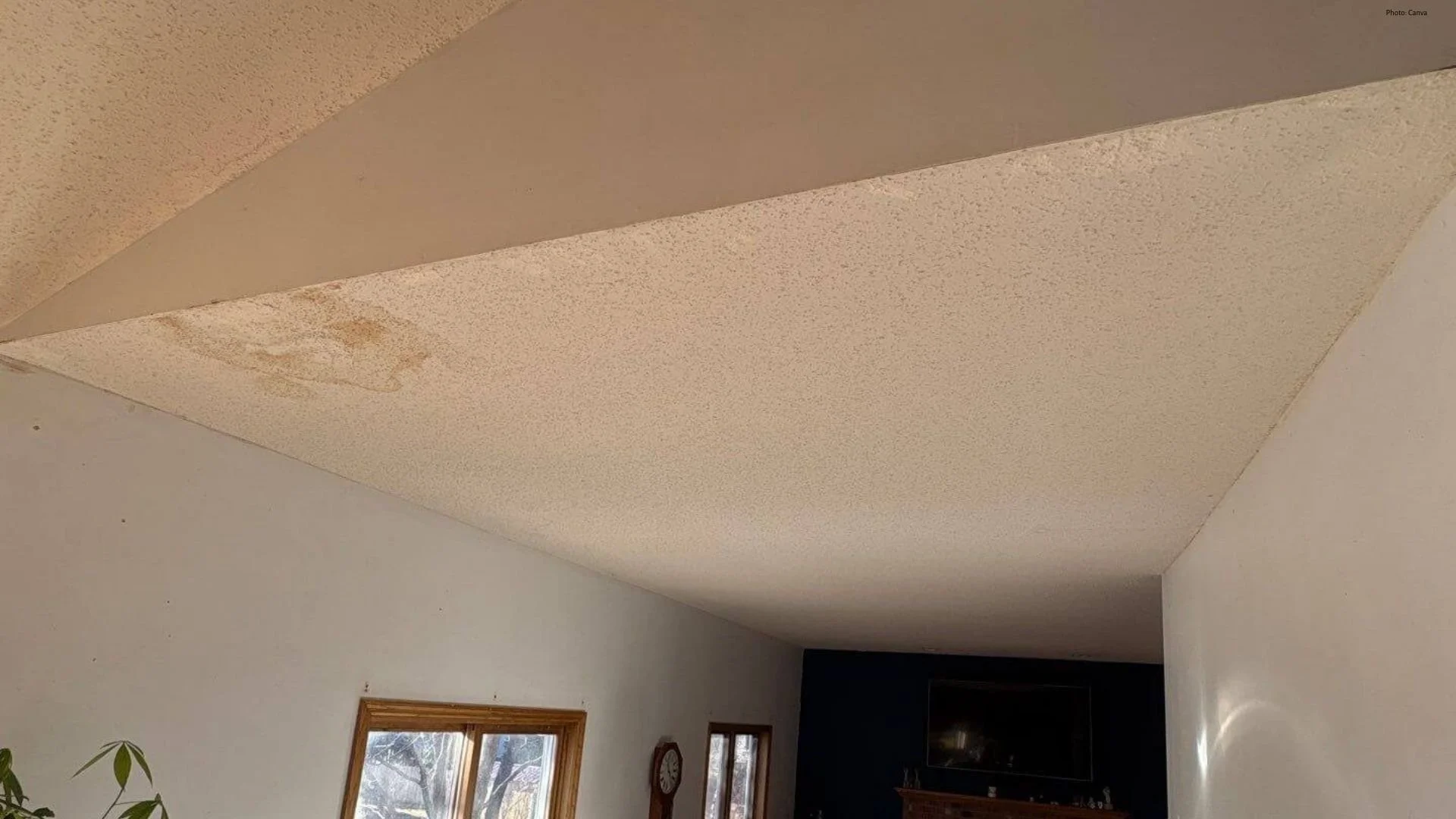 before popcorn ceiling removal