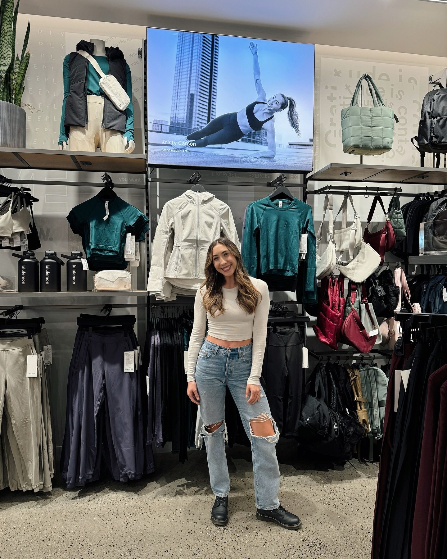 core memory locked.🔐 
she&rsquo;s officially on the wall @lululemon !!!

not a lot of words to describe this feeling but keep coming back to simply being grateful.
grateful for the opportunity.
grateful for the moment.
grateful for the chance.
grate