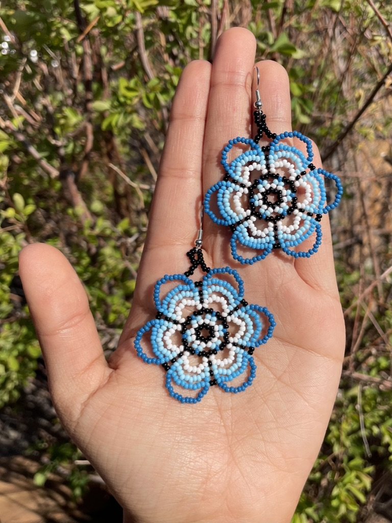 Bright Seed Bead Flower