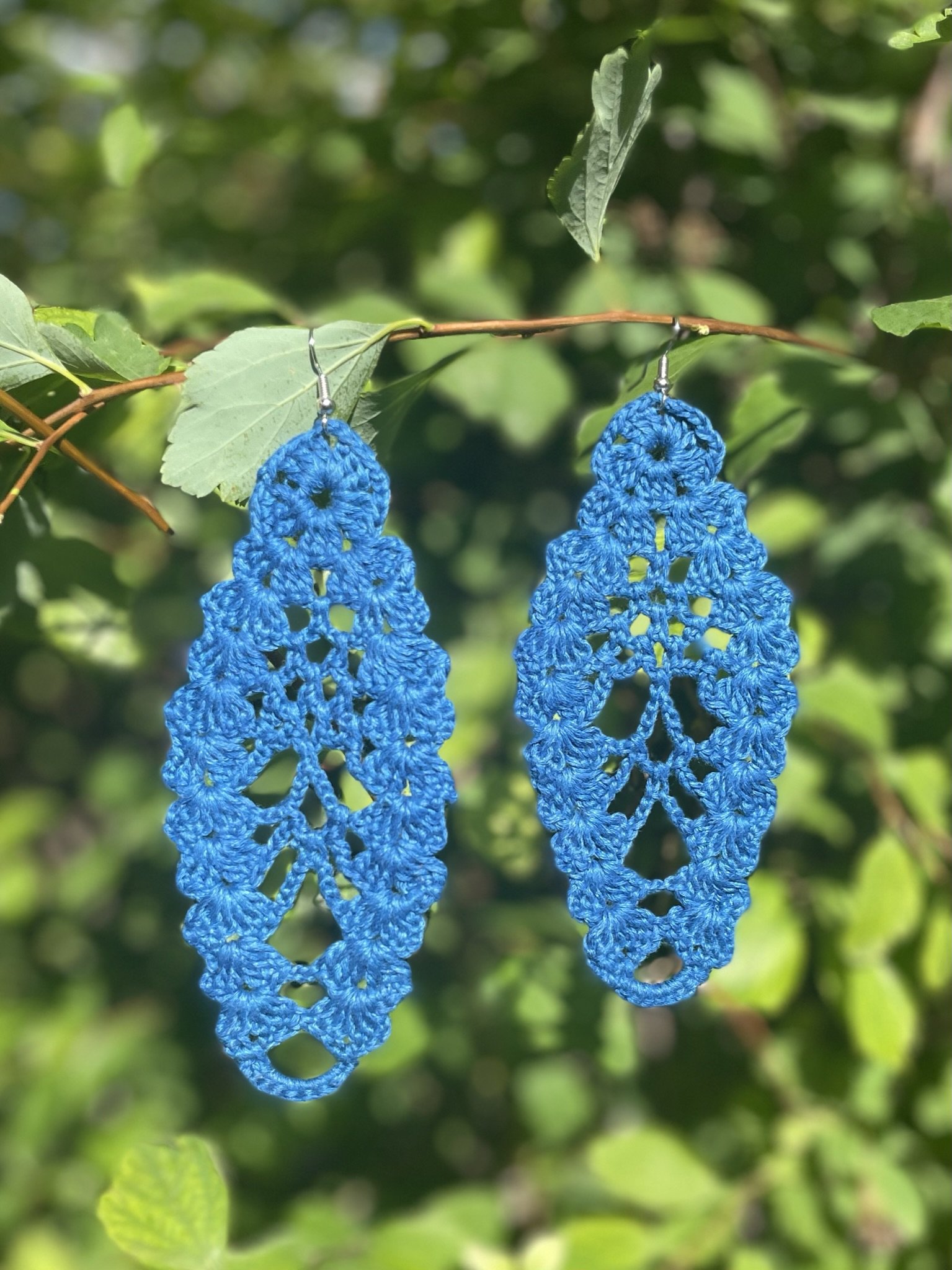 Aretes de Crochet Rombo Azul (2).jpeg