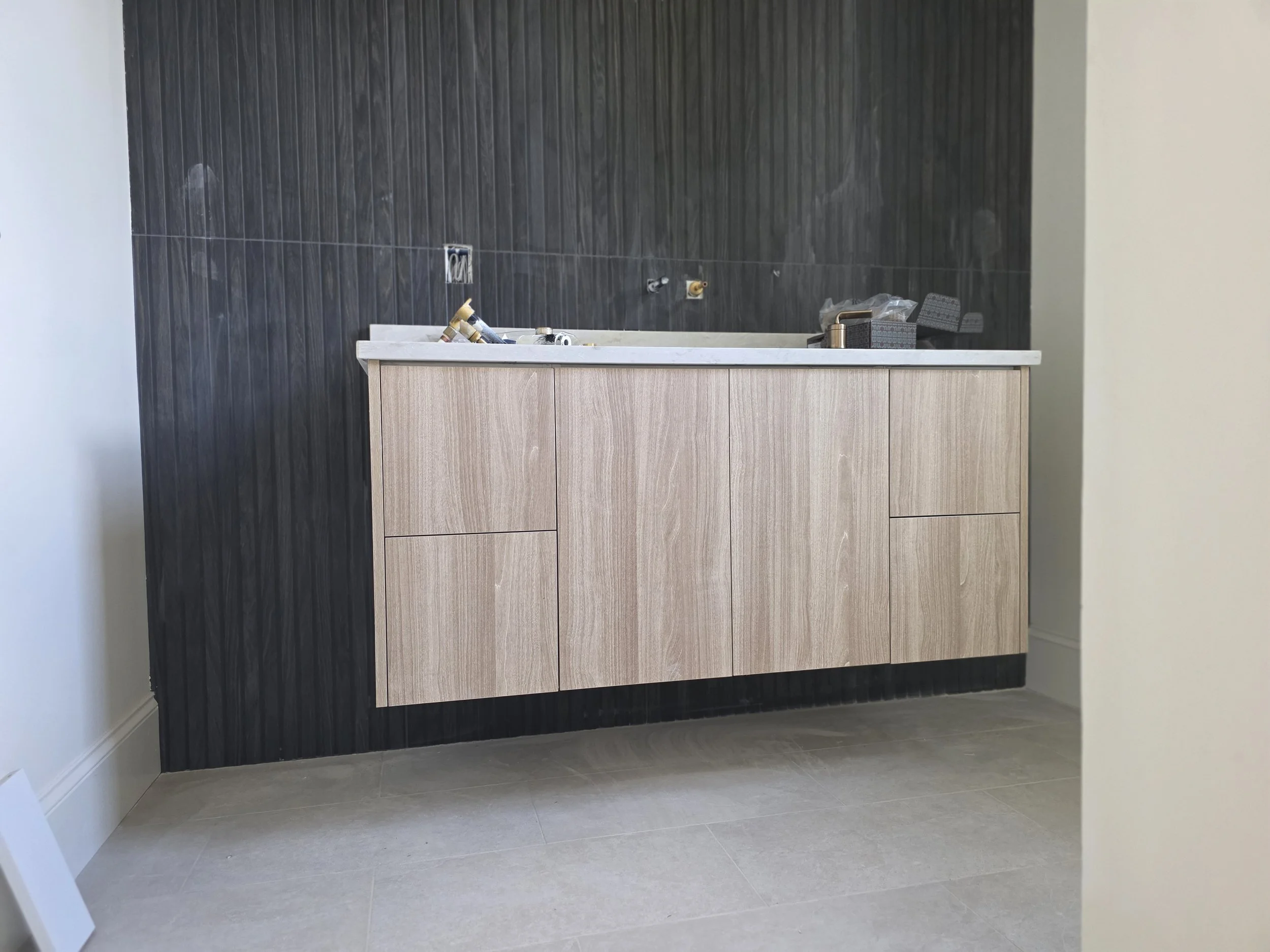 Natural European Floating Vanity