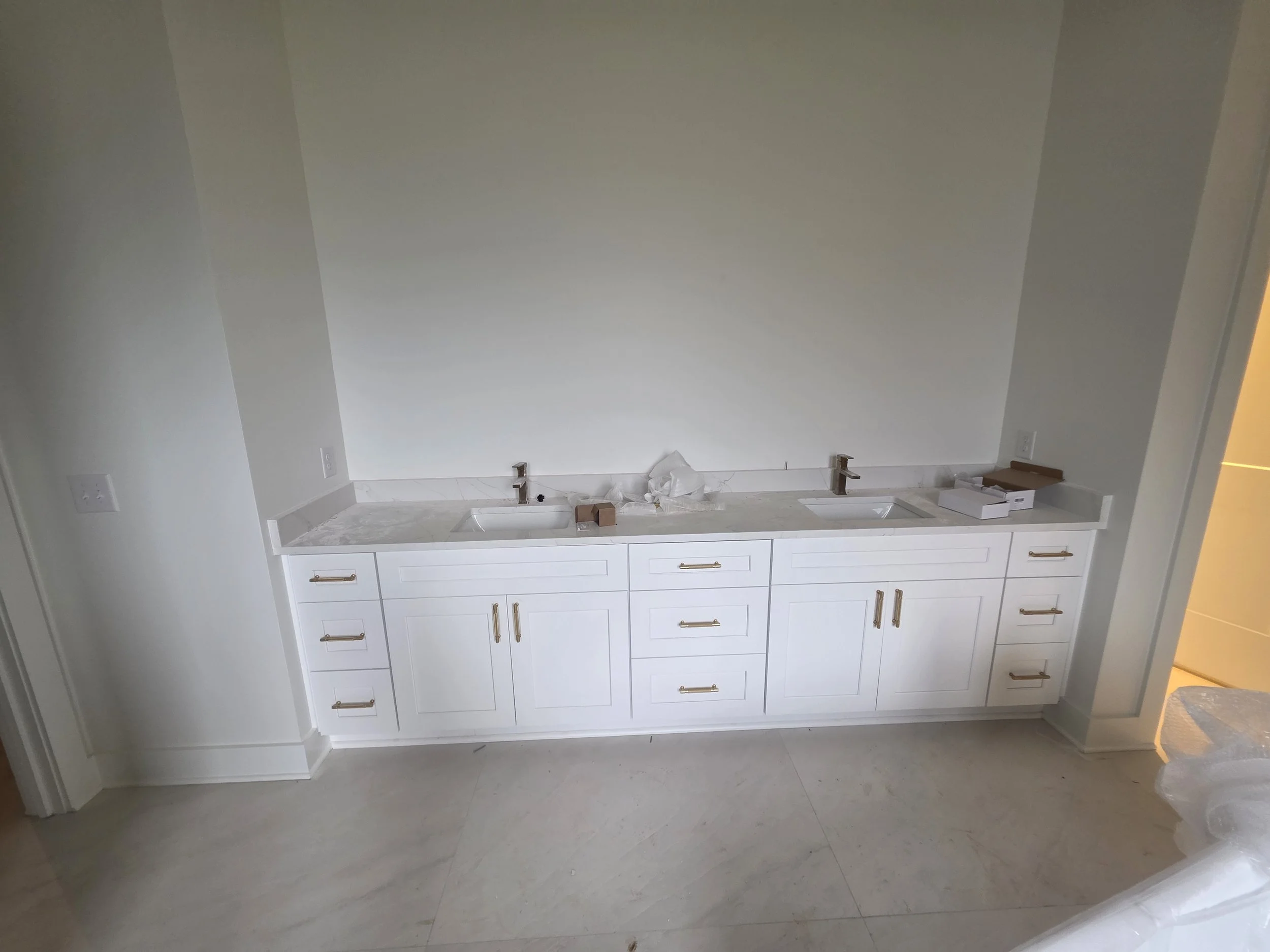 White Shaker Vanity