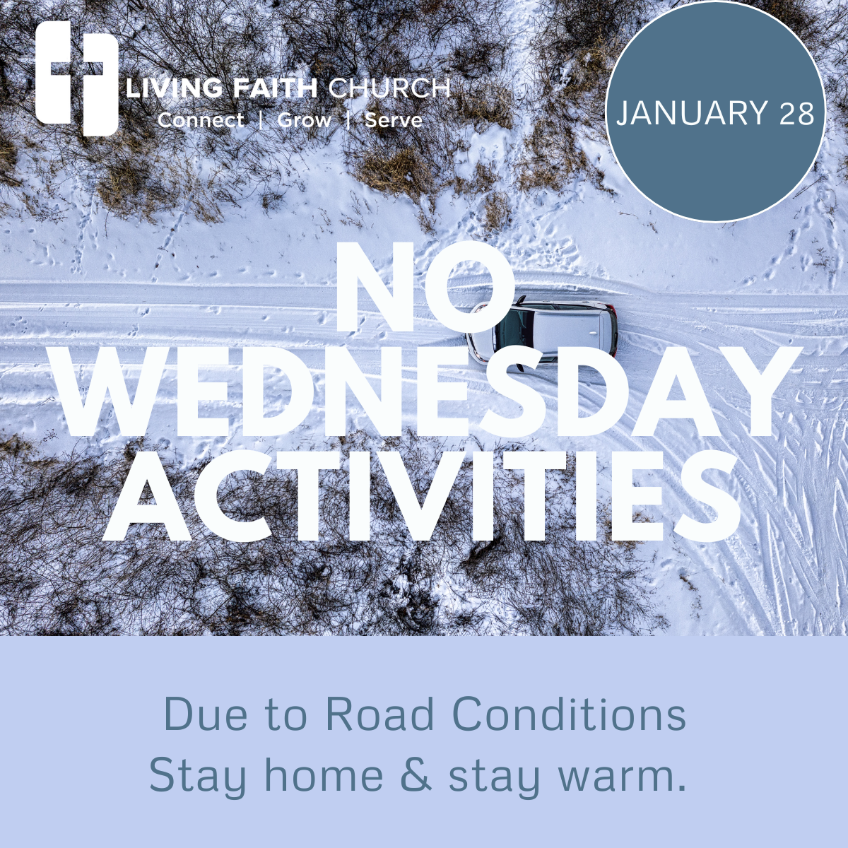 NO WEDNESDAY NIGHT ACTIVITIES