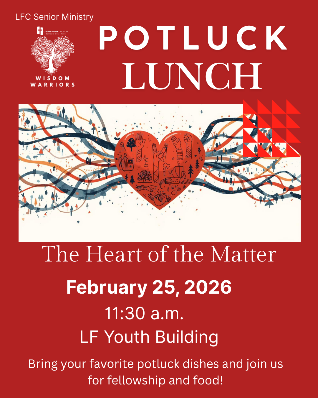 LFC Senior Ministry "Wisdom Warriors" Potluck Lunch