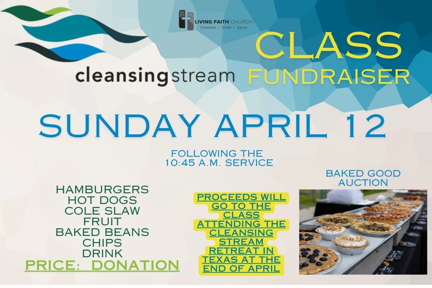 Cleansing Stream Class Fundraisers