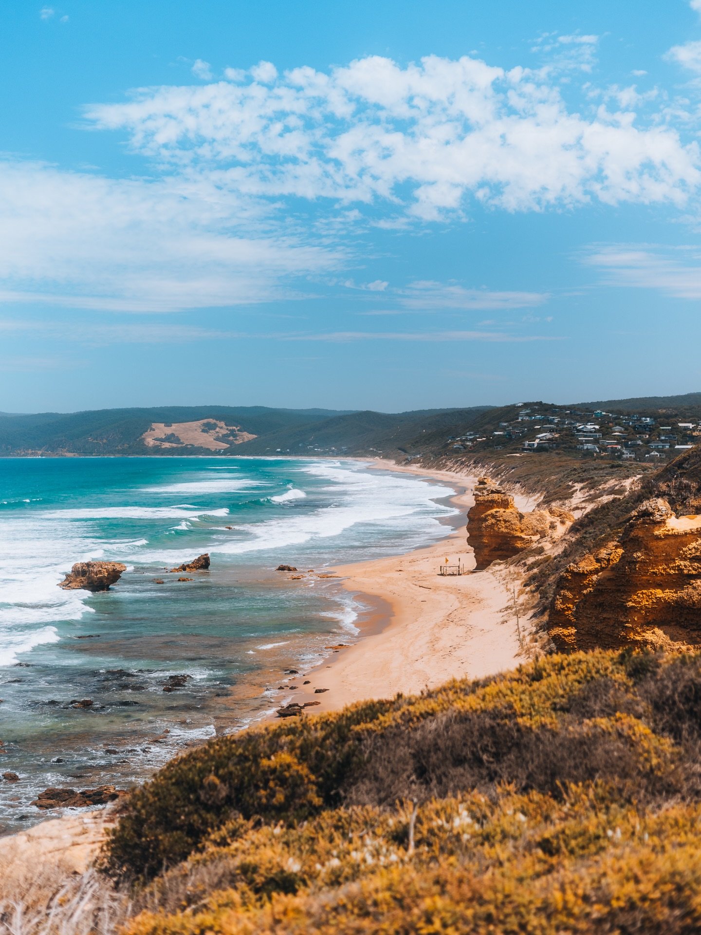 🌊 A perfect day along the Great Ocean Road.

Golden sand, endless blue, and waves rolling in one after another &mdash; one of those views that just makes everything slow down. The kind of place where you don&rsquo;t rush the moment, you just take it
