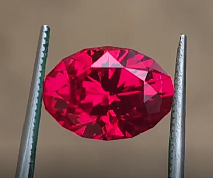 12x10mm Barion Oval Lab Ruby