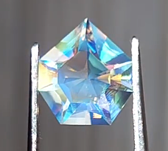2.13ct Rainbow Moonstone in Custom Shield Design