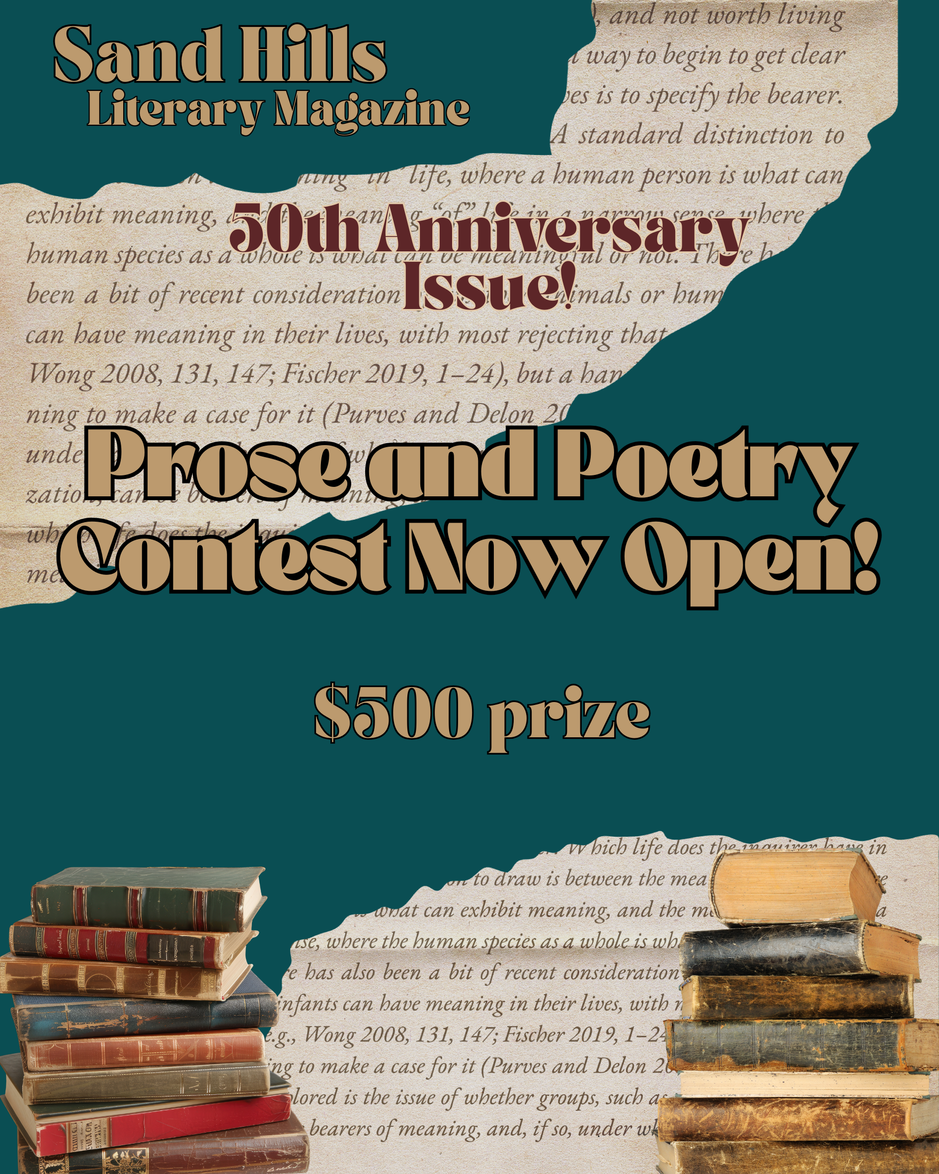 Sand Hills Literary Magazine 50th Anniversary Prose and Poetry Contest