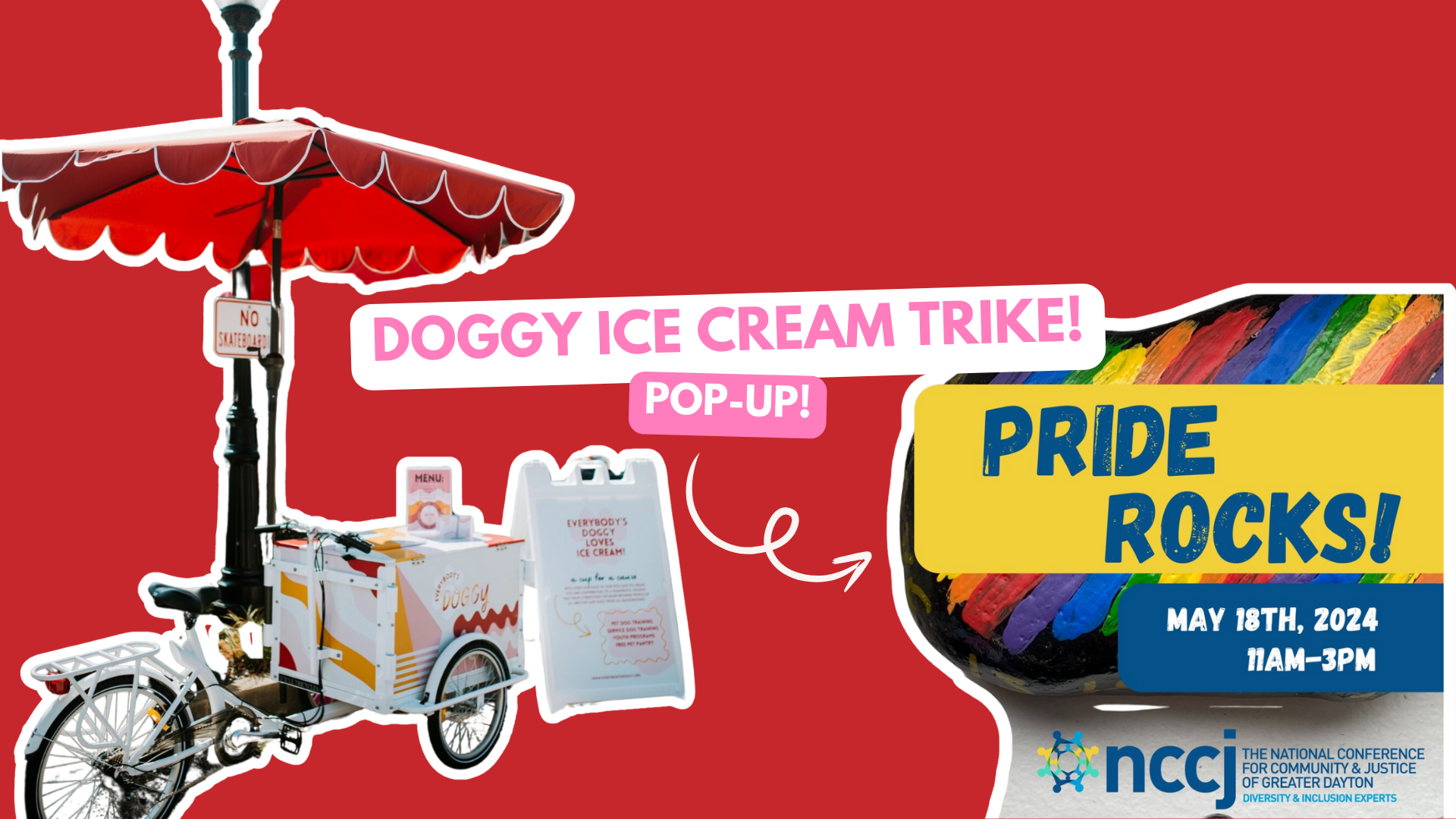 Dog Ice Cream Trike at NCCJ Pride Rocks
