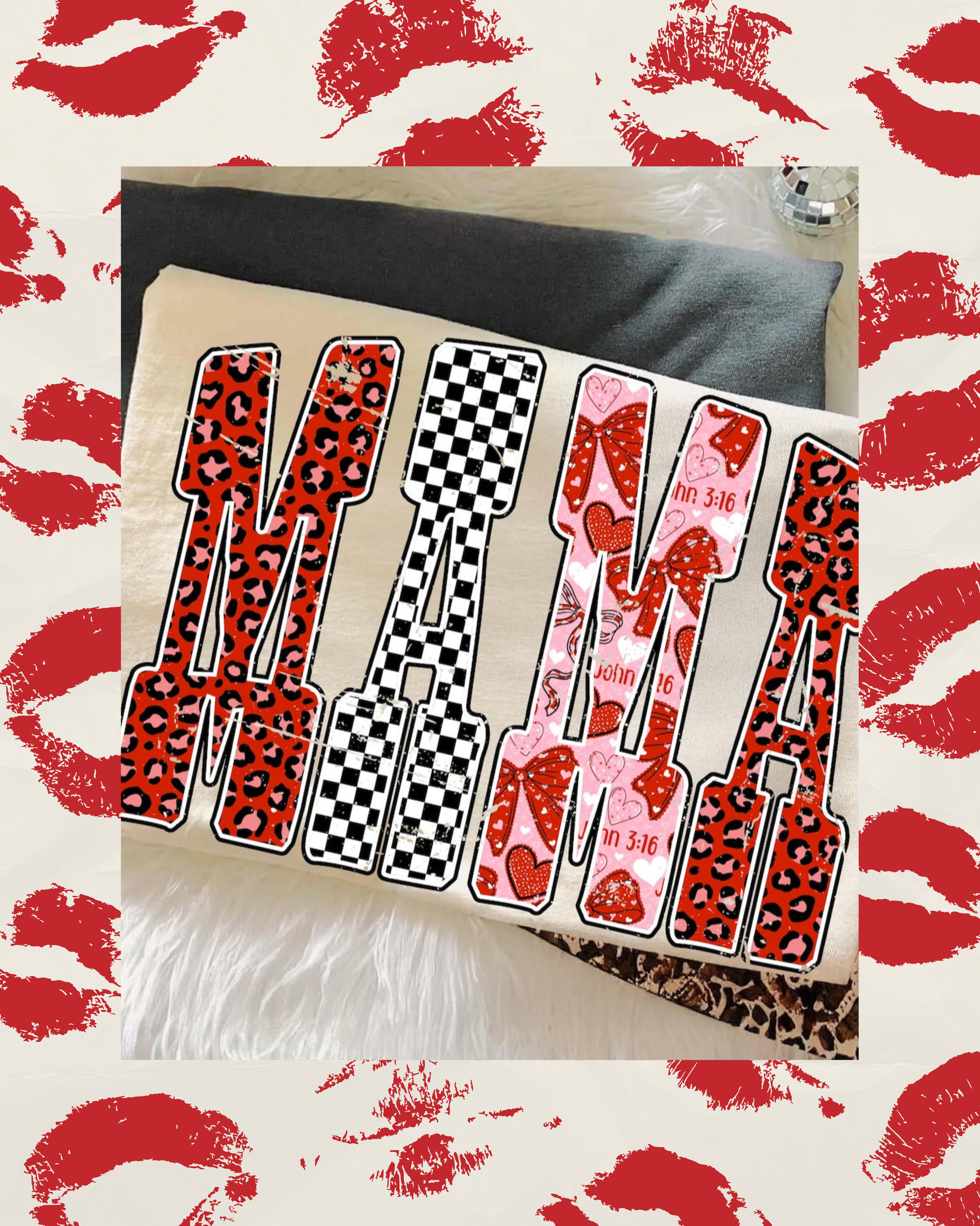 Leopard + Checkered Valentines MAMA