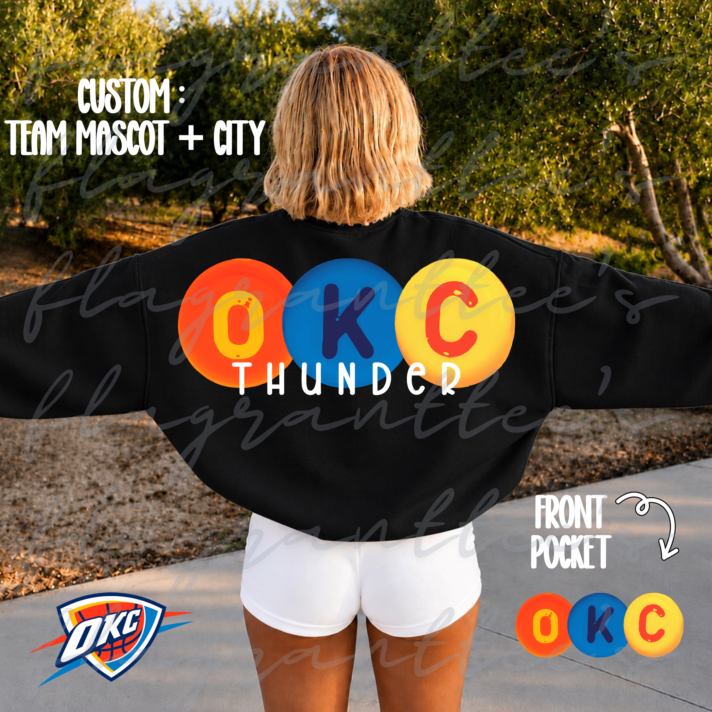 O K C | THUNDER \ LETTER BEAD