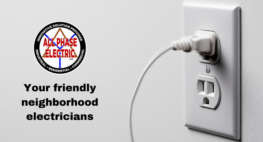 all phase electric logo, Your friendly neighborhood electricians
