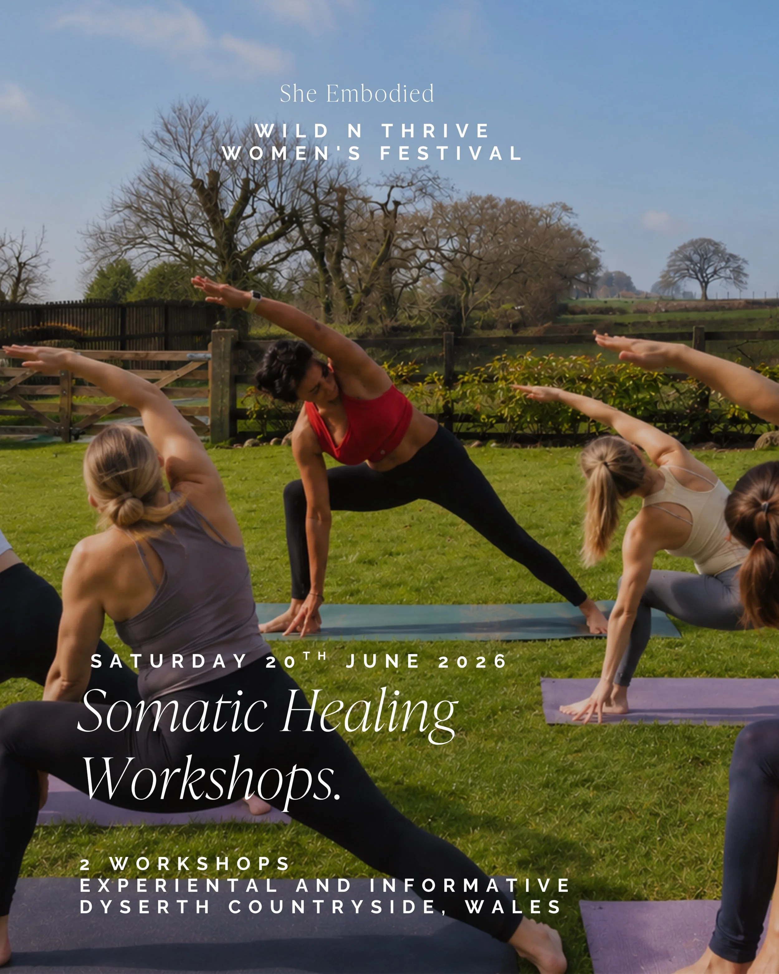 Come join us ..💫💚

Delighted to be joining my dear friend and colleague Vicky from @victoriajprince -The Believing Space at Thrive&rsquo;n&rsquo;Wild Women&rsquo;s Wellbeing Festival to offer a beautiful somatic experiential yoga practice and an ed