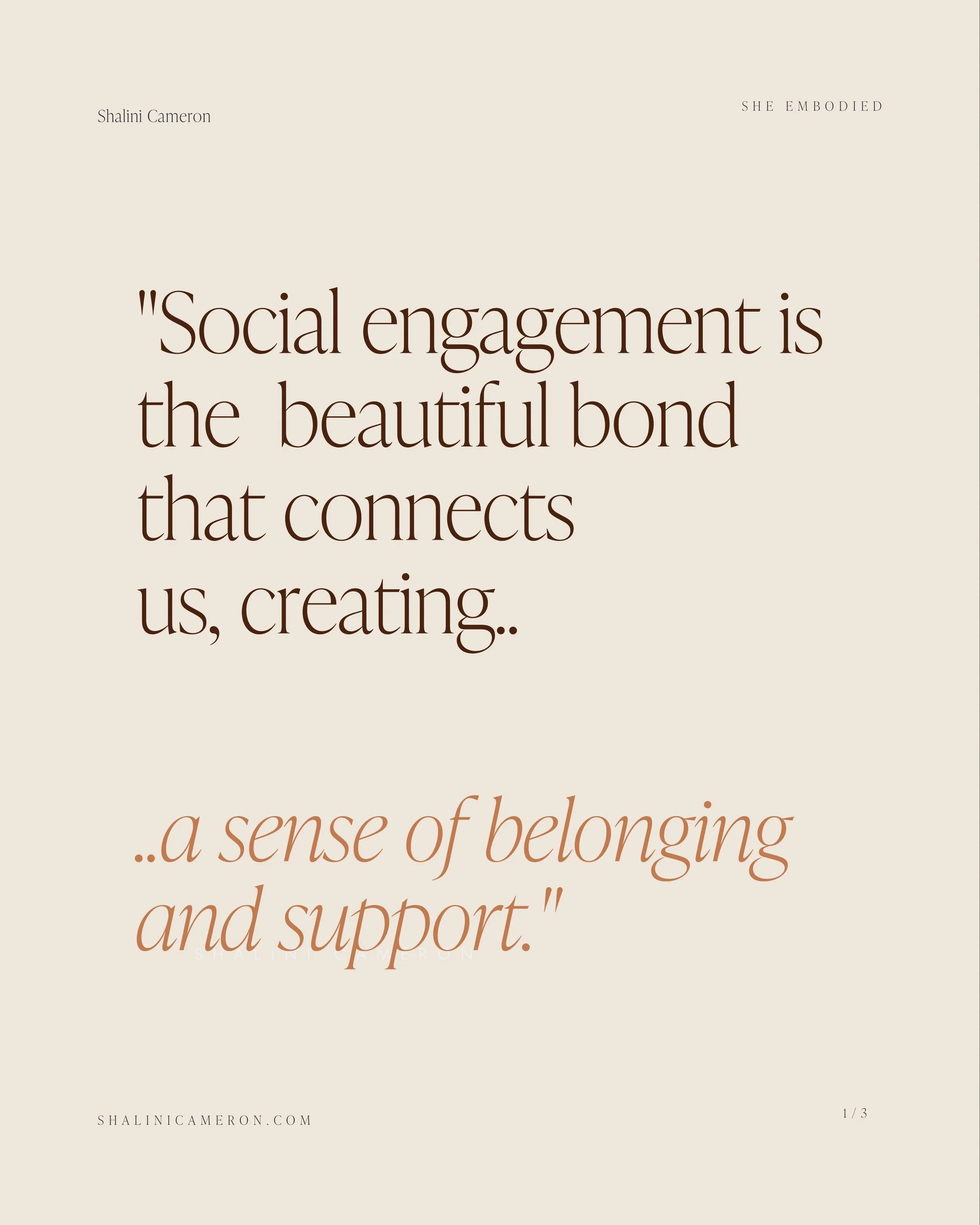 There is something profoundly human and beautifully healing about feeling understood and feeling safe and supported.

A conversation where somebody truly listens.

A friend who sits beside us during a difficult season.

A community where we realise w