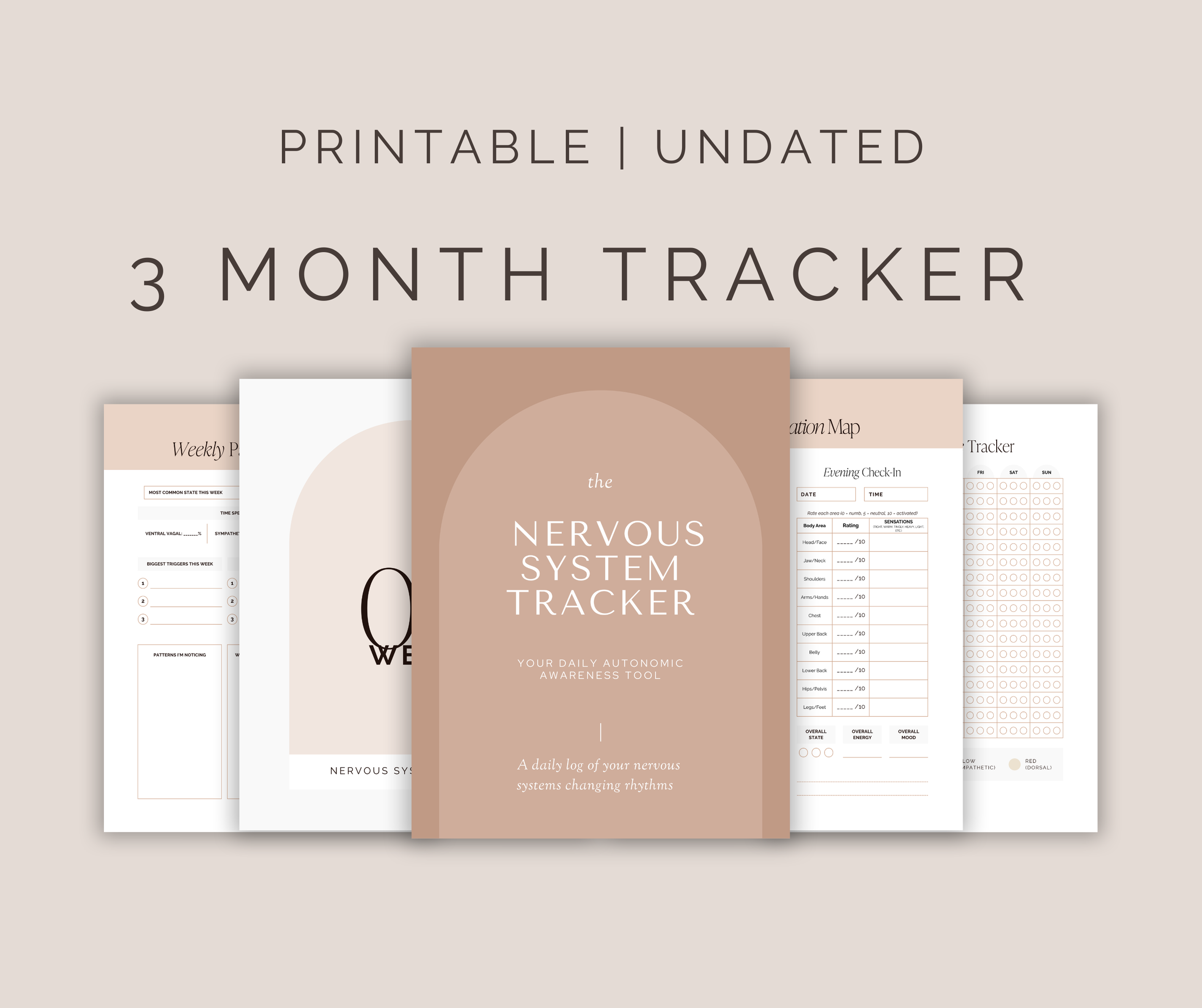 Nervous System Tracker Workbook