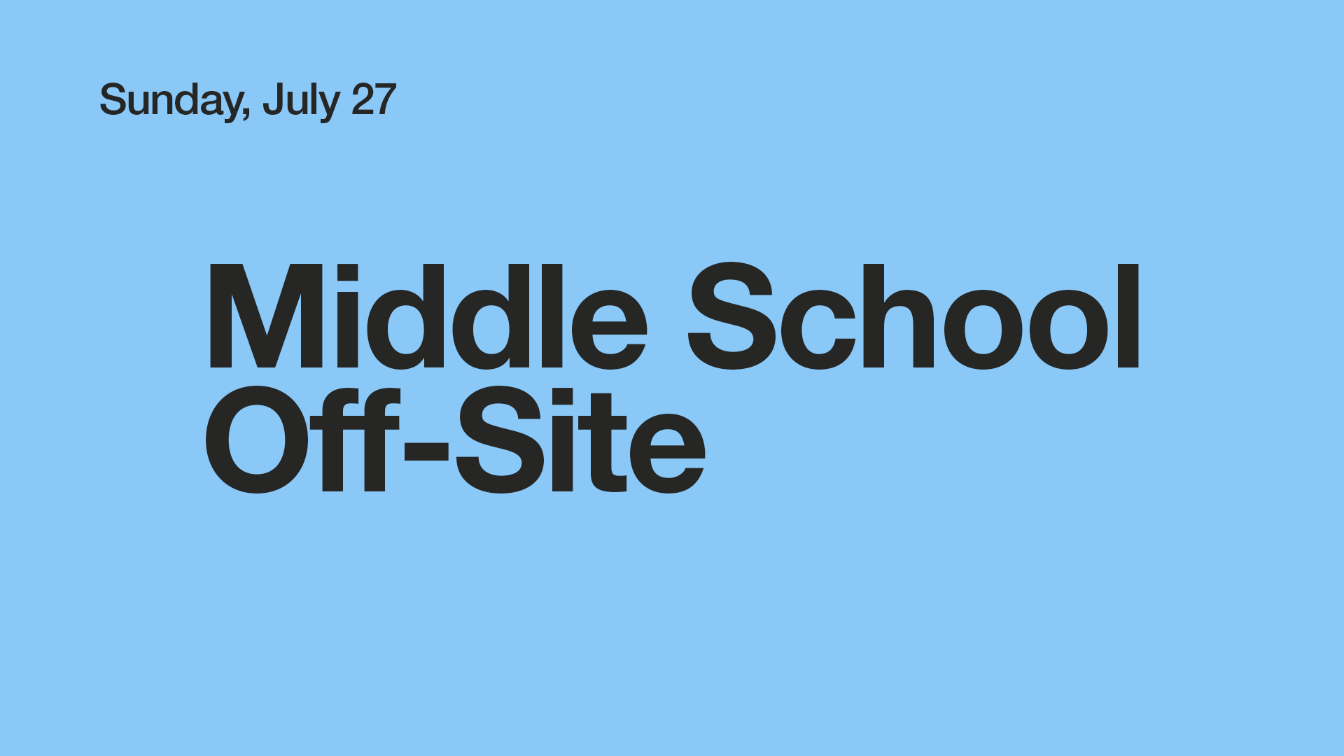 Oaks Youth | Middle School Off-Site