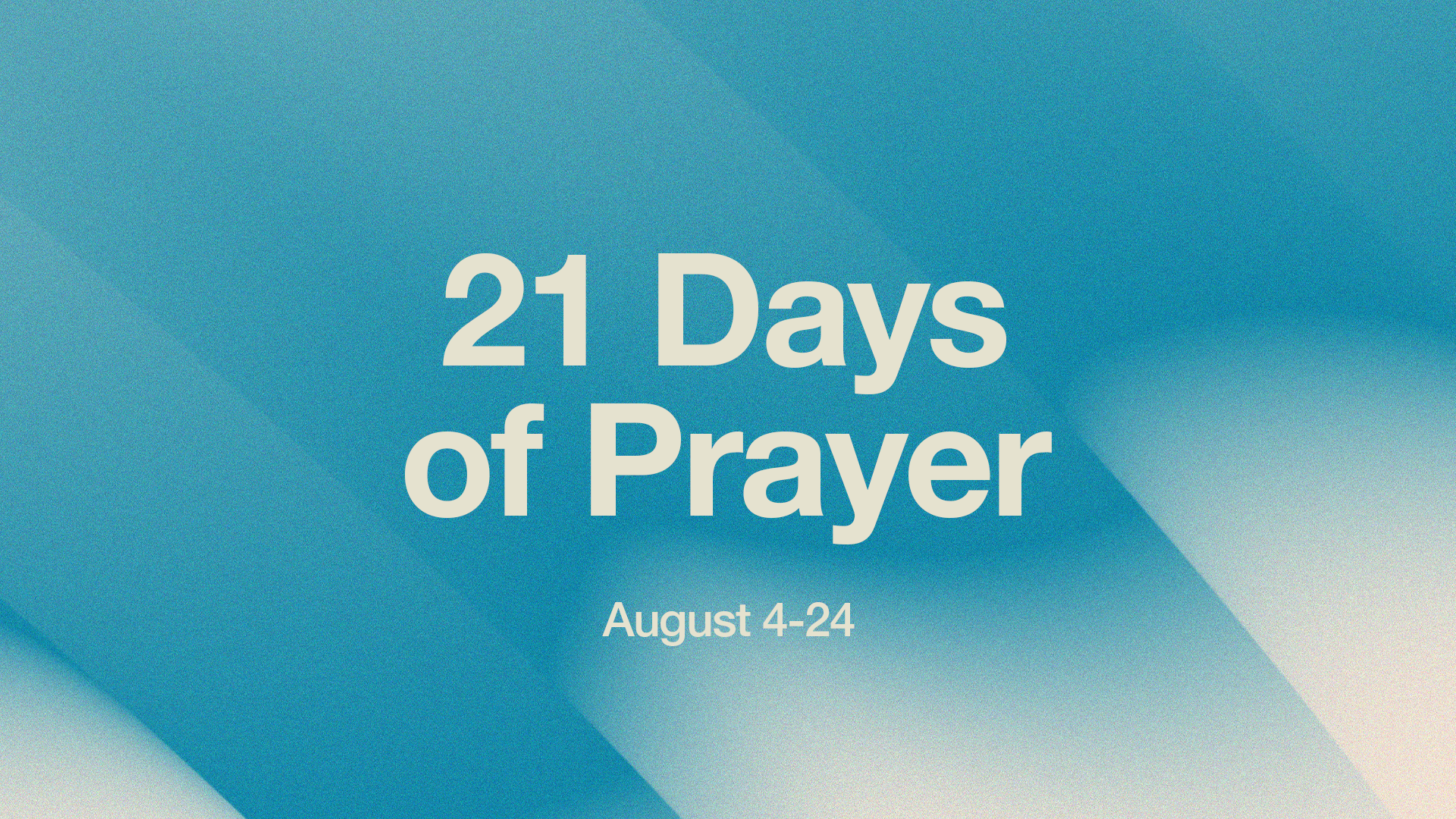 21 Days of Prayer