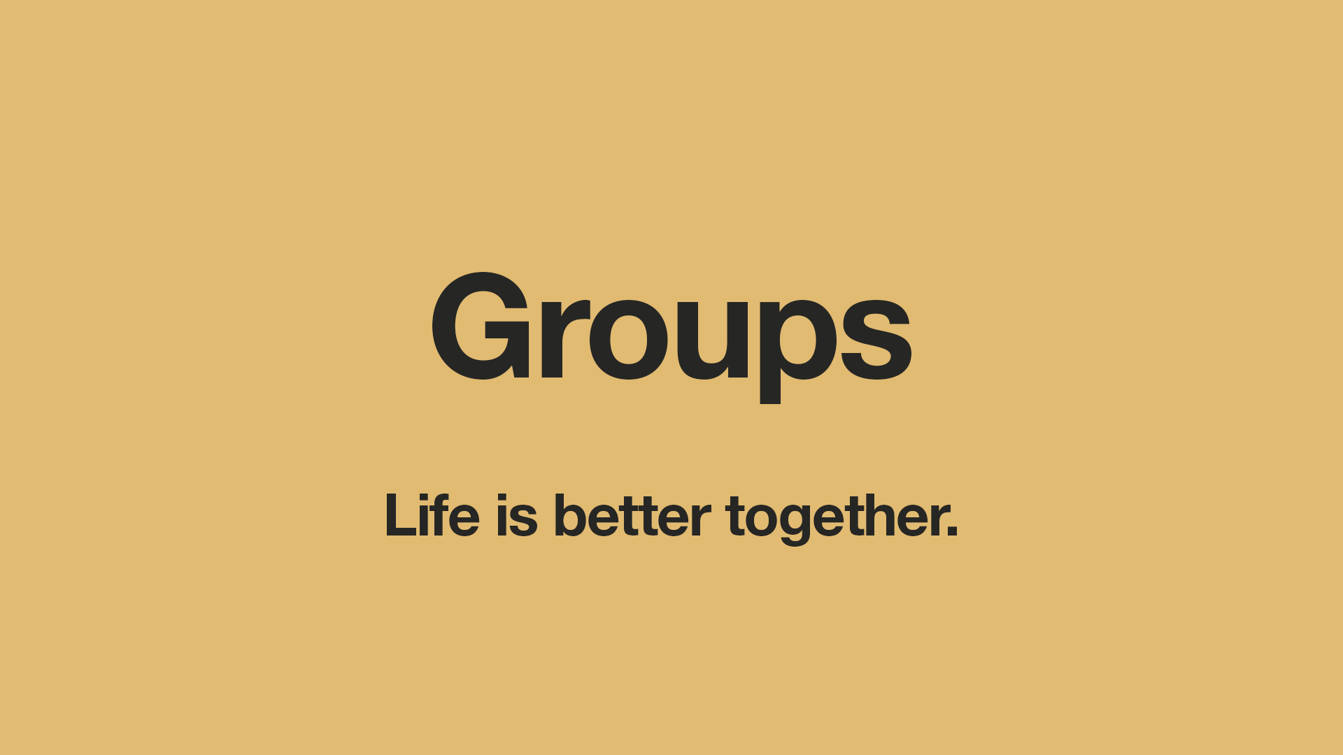 Groups