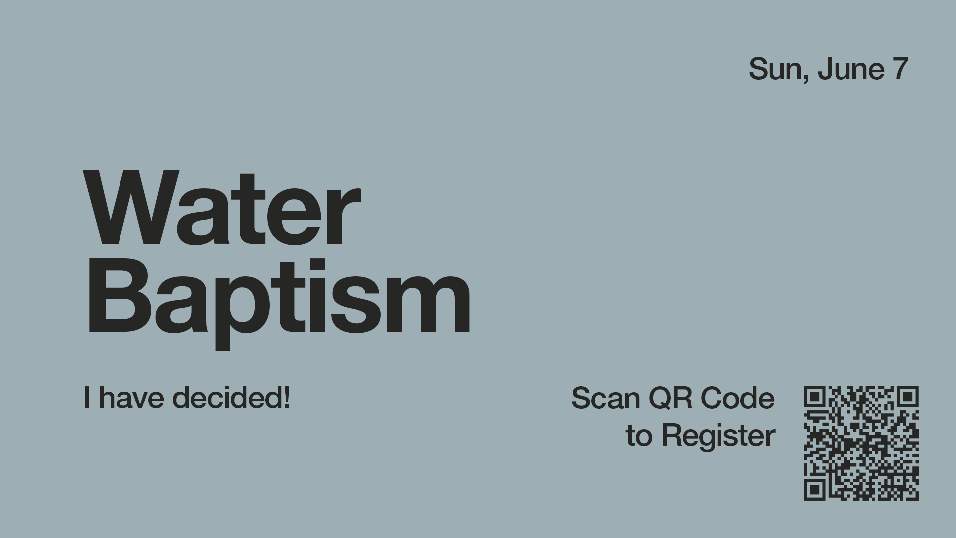 Water Baptism 