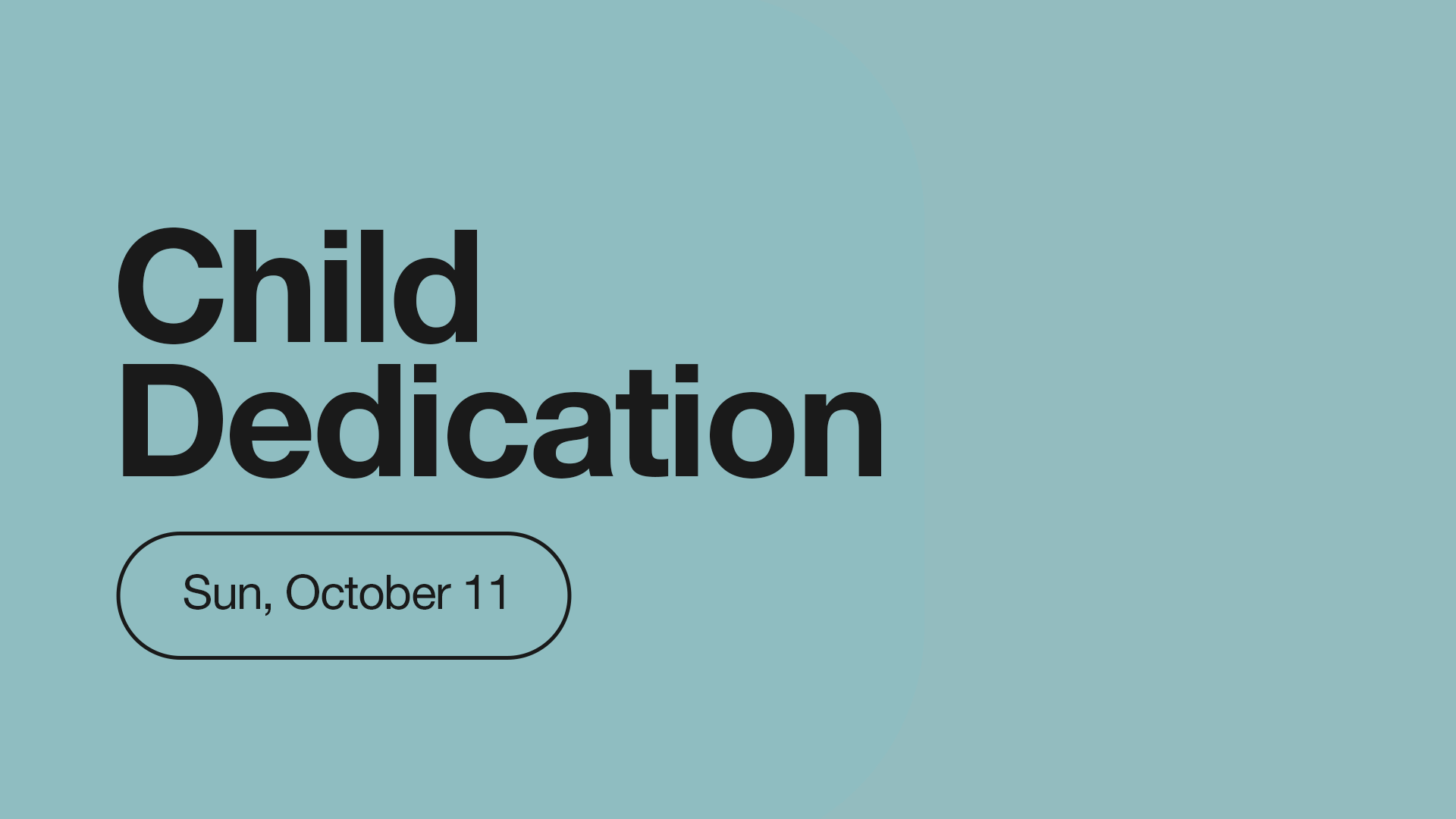 Child Dedication 