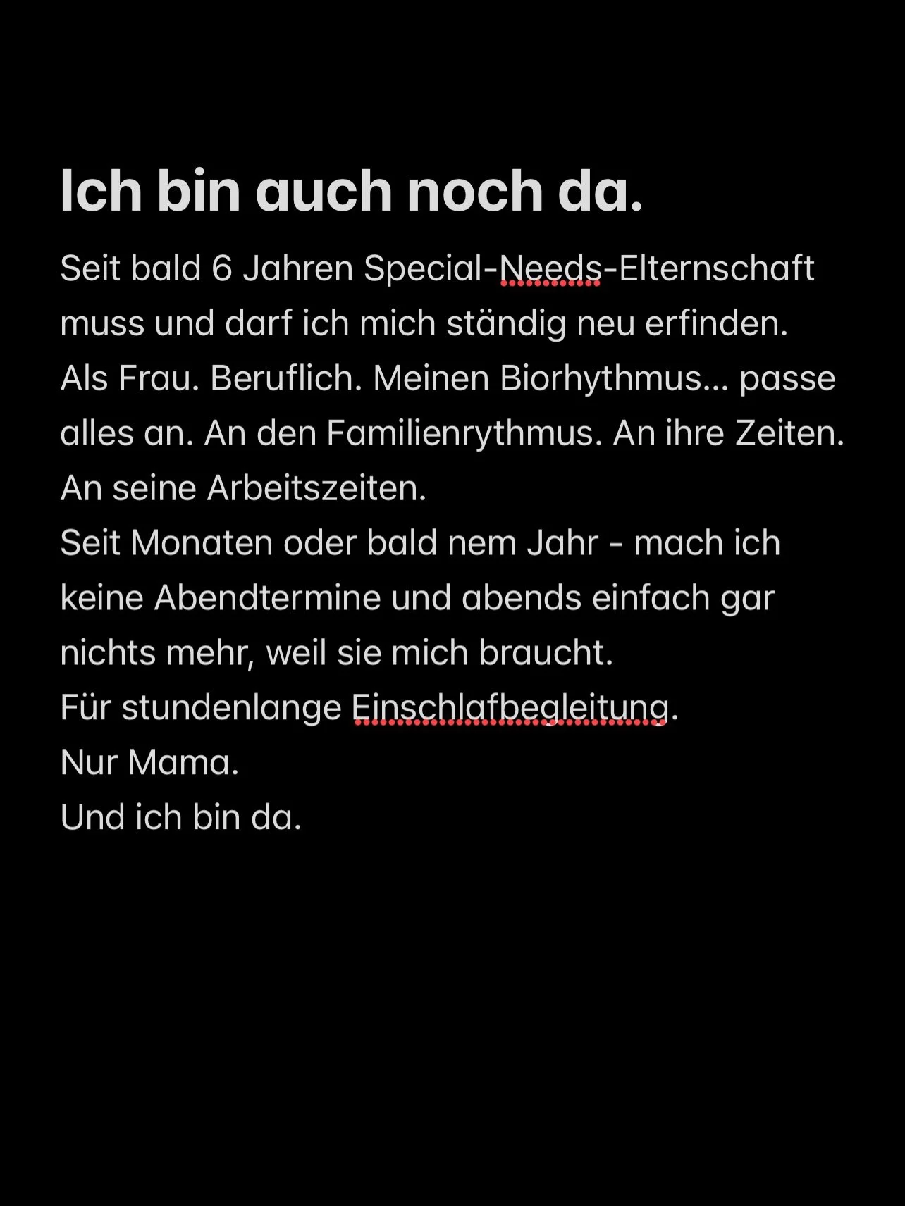 Das ist ein Notizen-Moment. Ungefiltert. 
Weil&rsquo;s sich genau so anf&uuml;hlt.