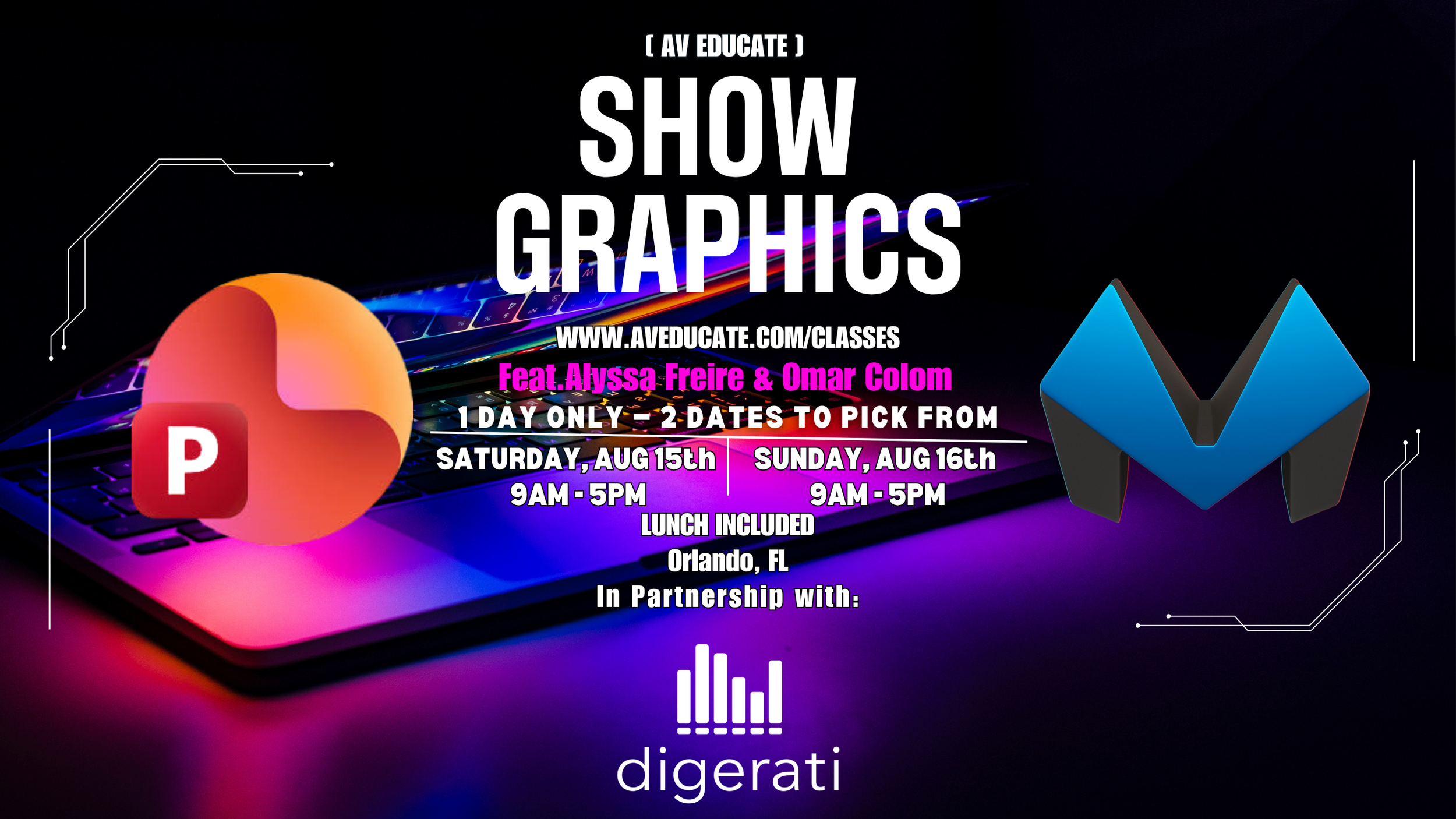 Show Graphics: One weekend, Two classes!
