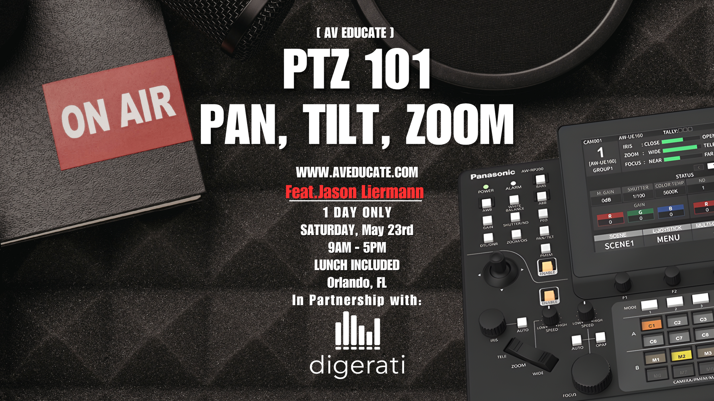 PTZ-Pan, Tilz, Zoom. Class (05/23/26)